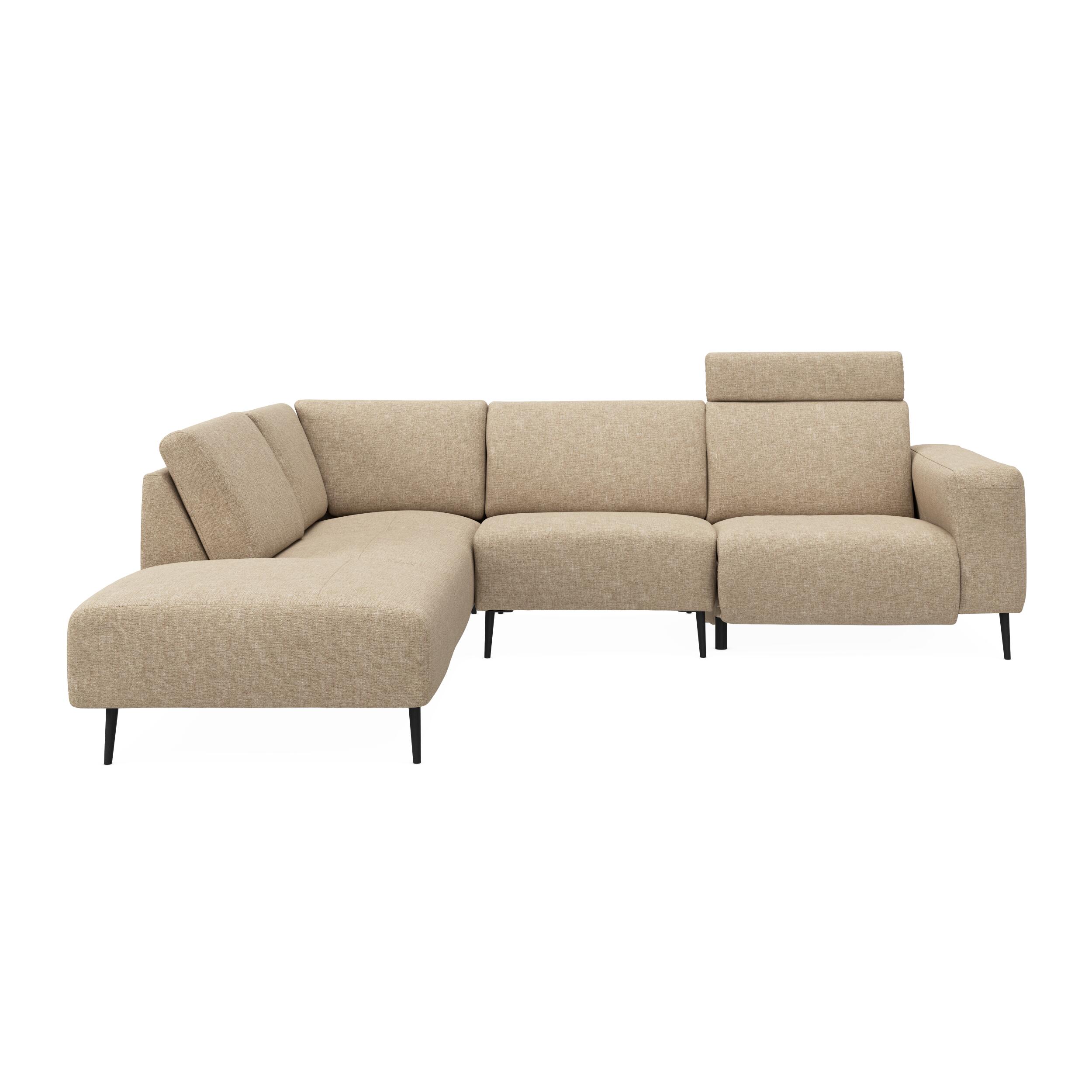 Remus venstrevendt sofa med pufafslutning 