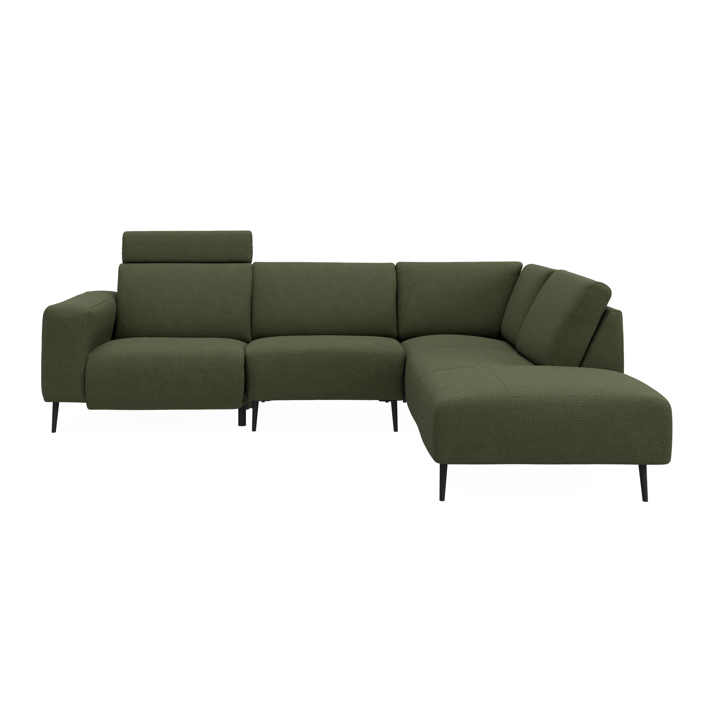 Remus højrevendt sofa med pufafslutning 