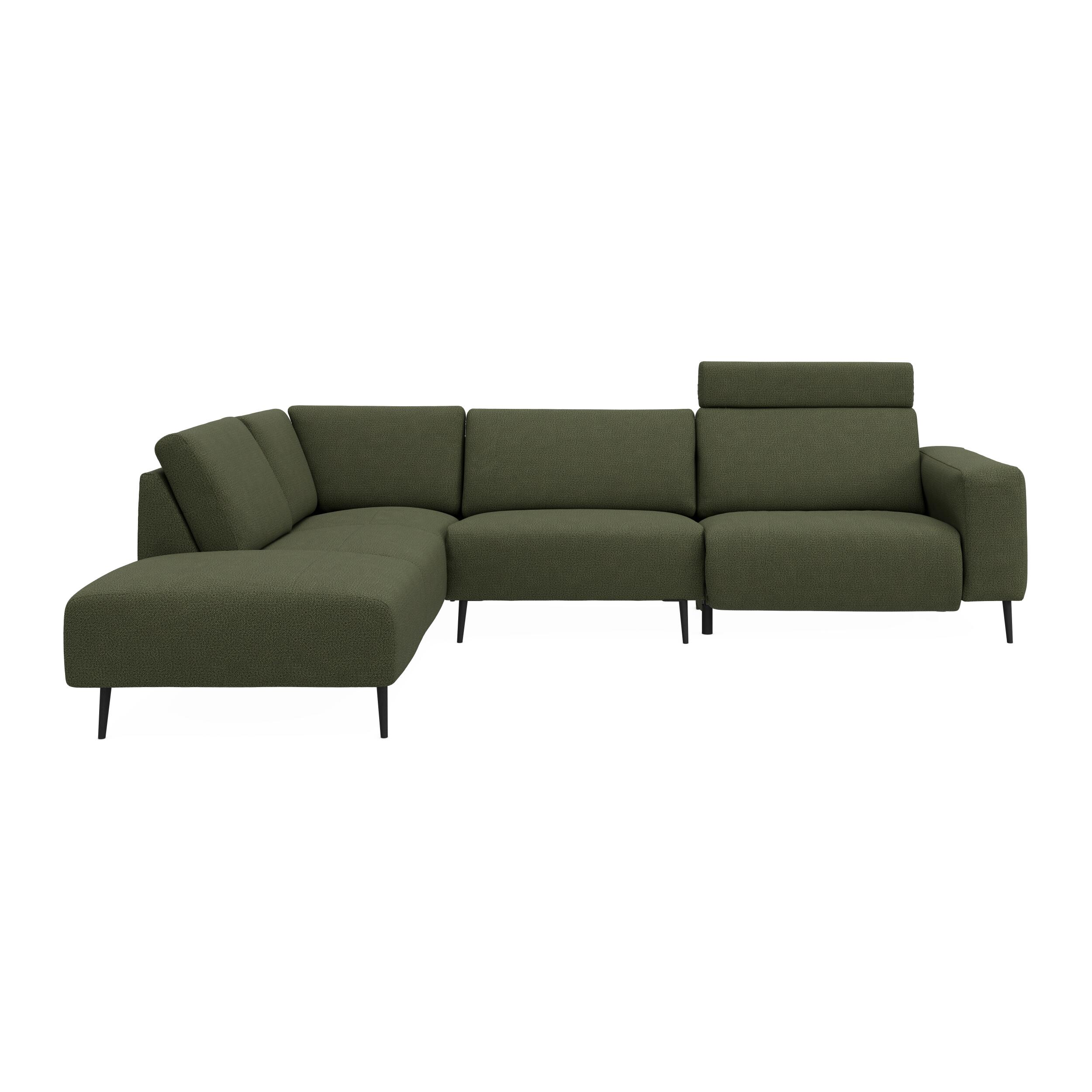 Remus venstrevendt sofa med pufafslutning 