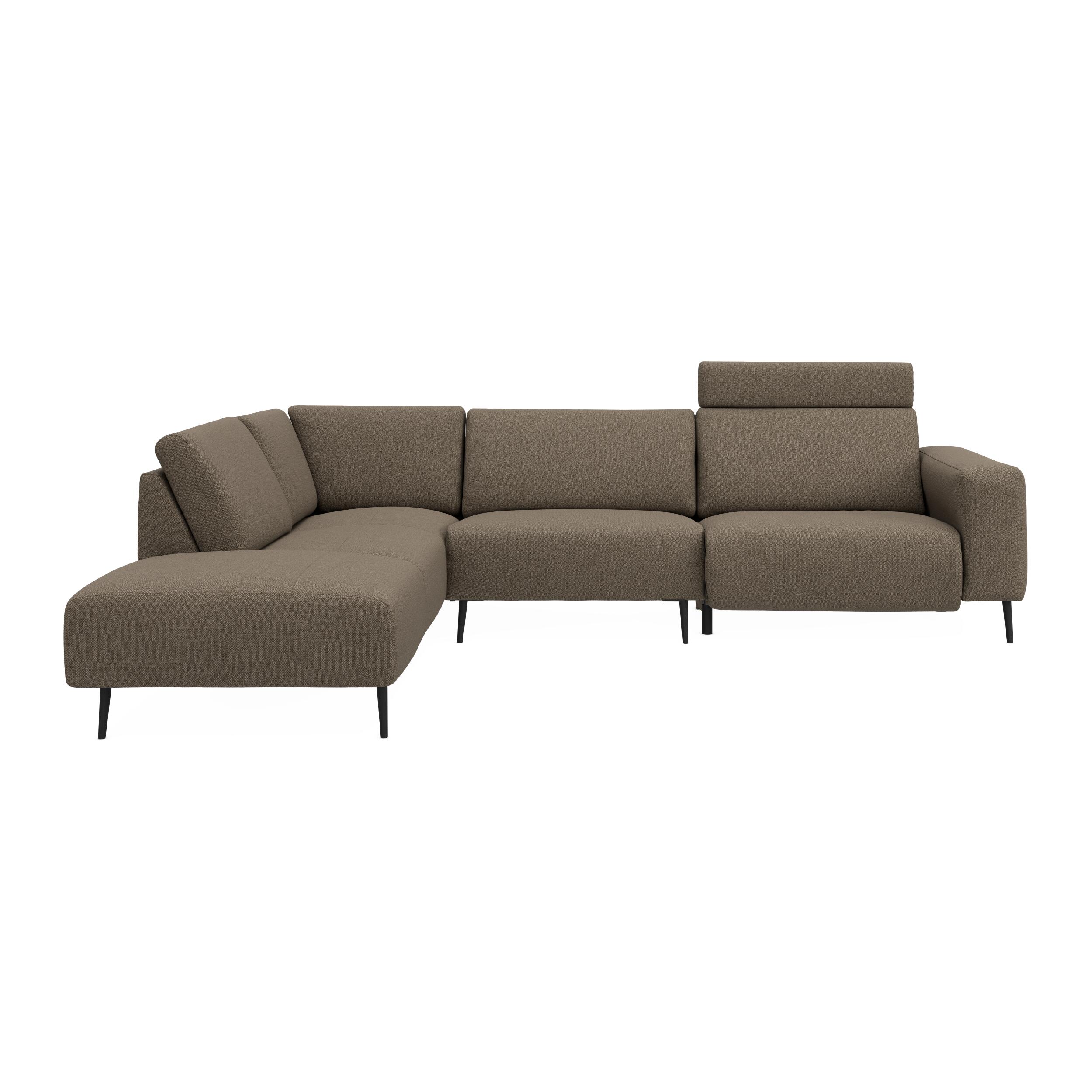 Remus venstrevendt sofa med pufafslutning 