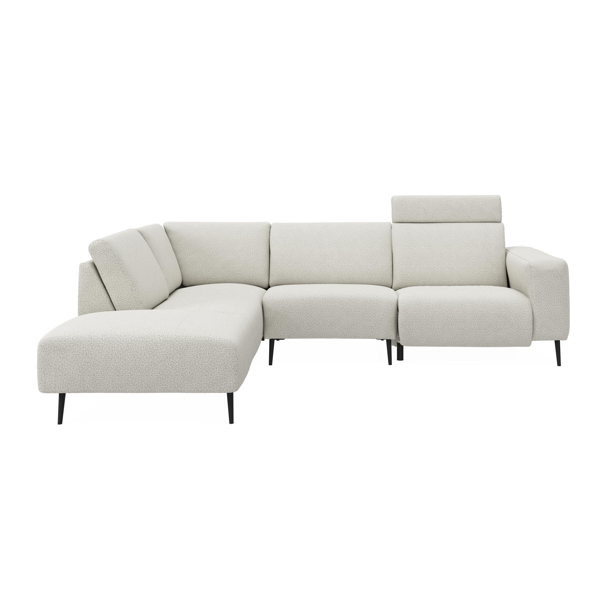 Remus venstrevendt sofa med pufafslutning 