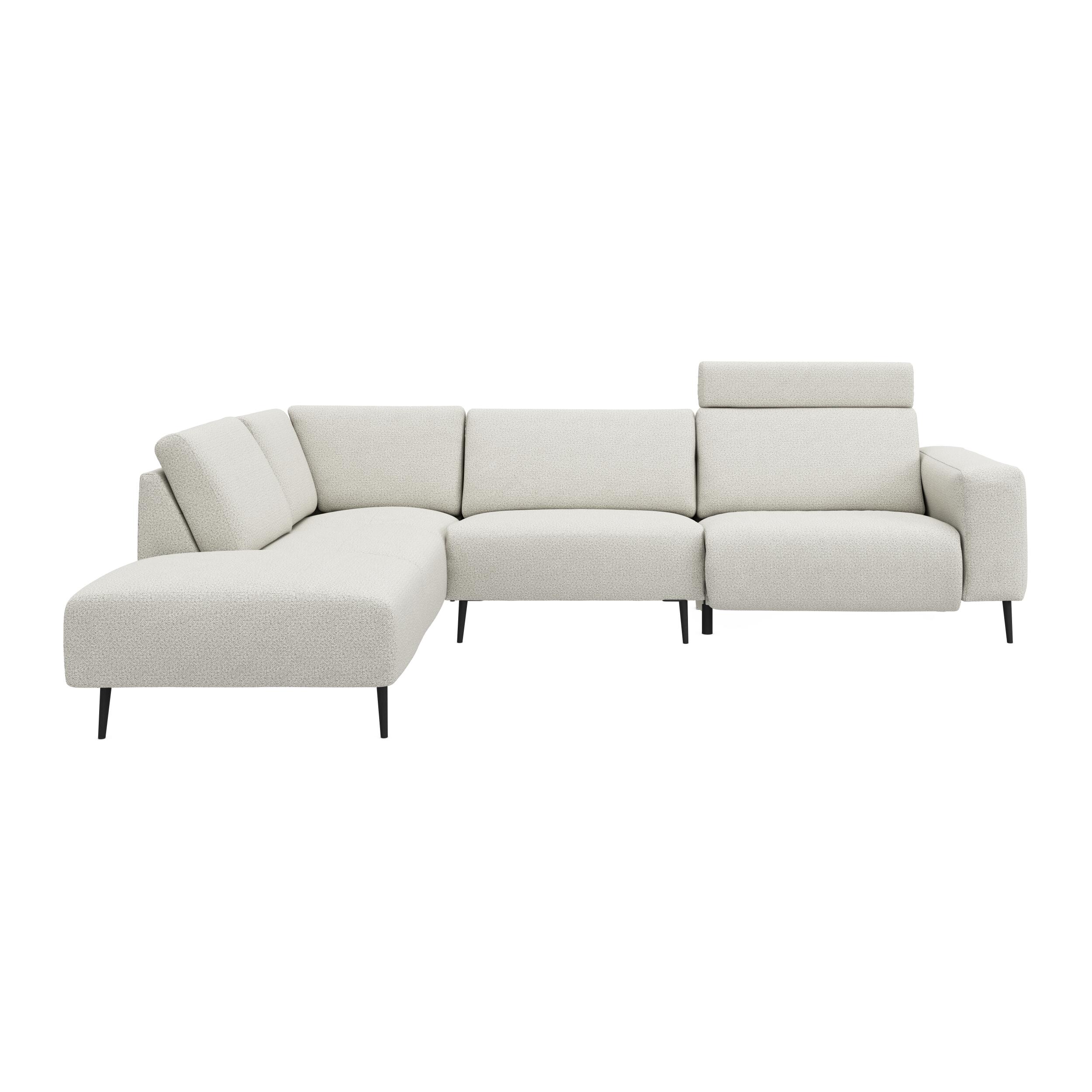 Remus venstrevendt sofa med pufafslutning 