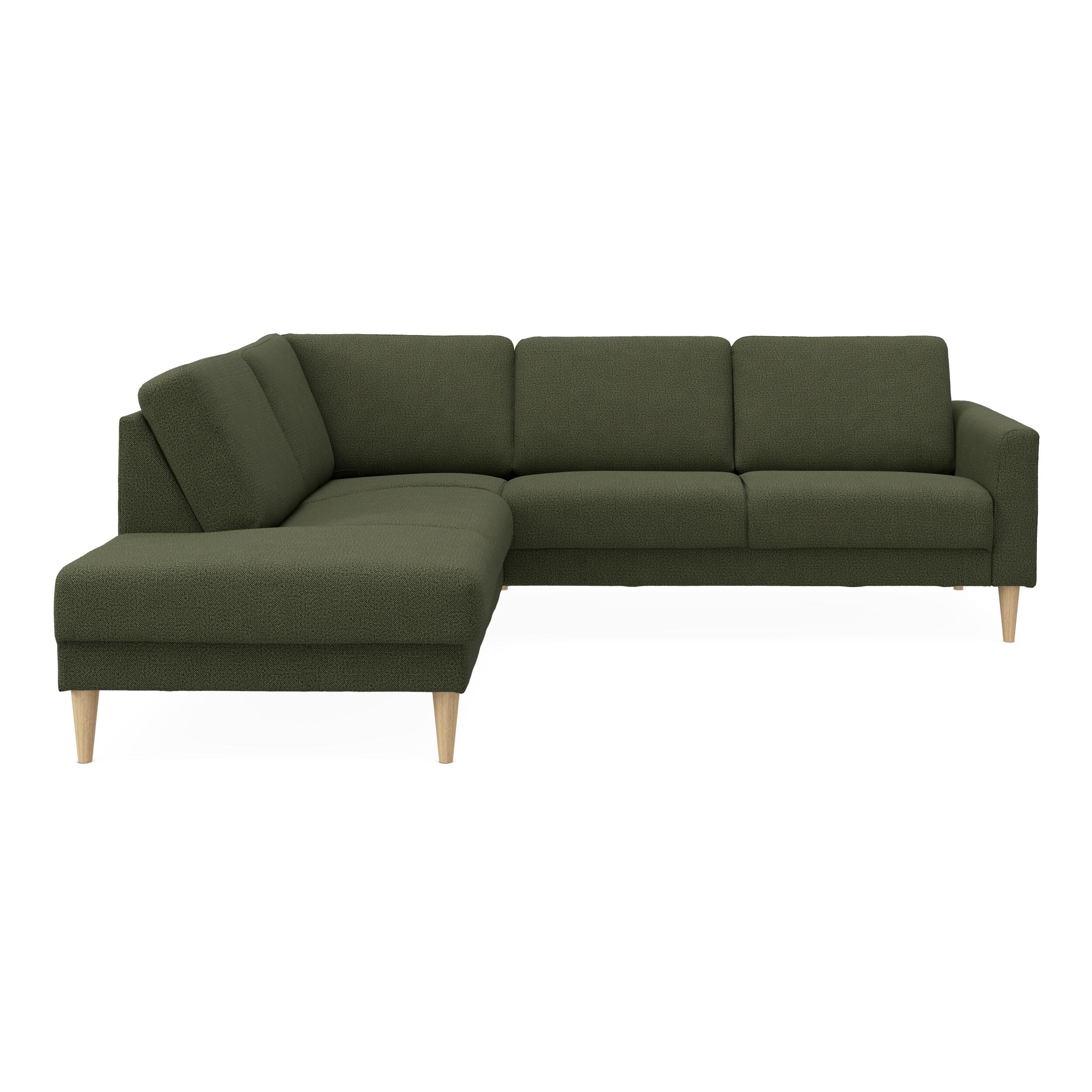 Linea venstrevendt hjørnesofa med pufafslutning 