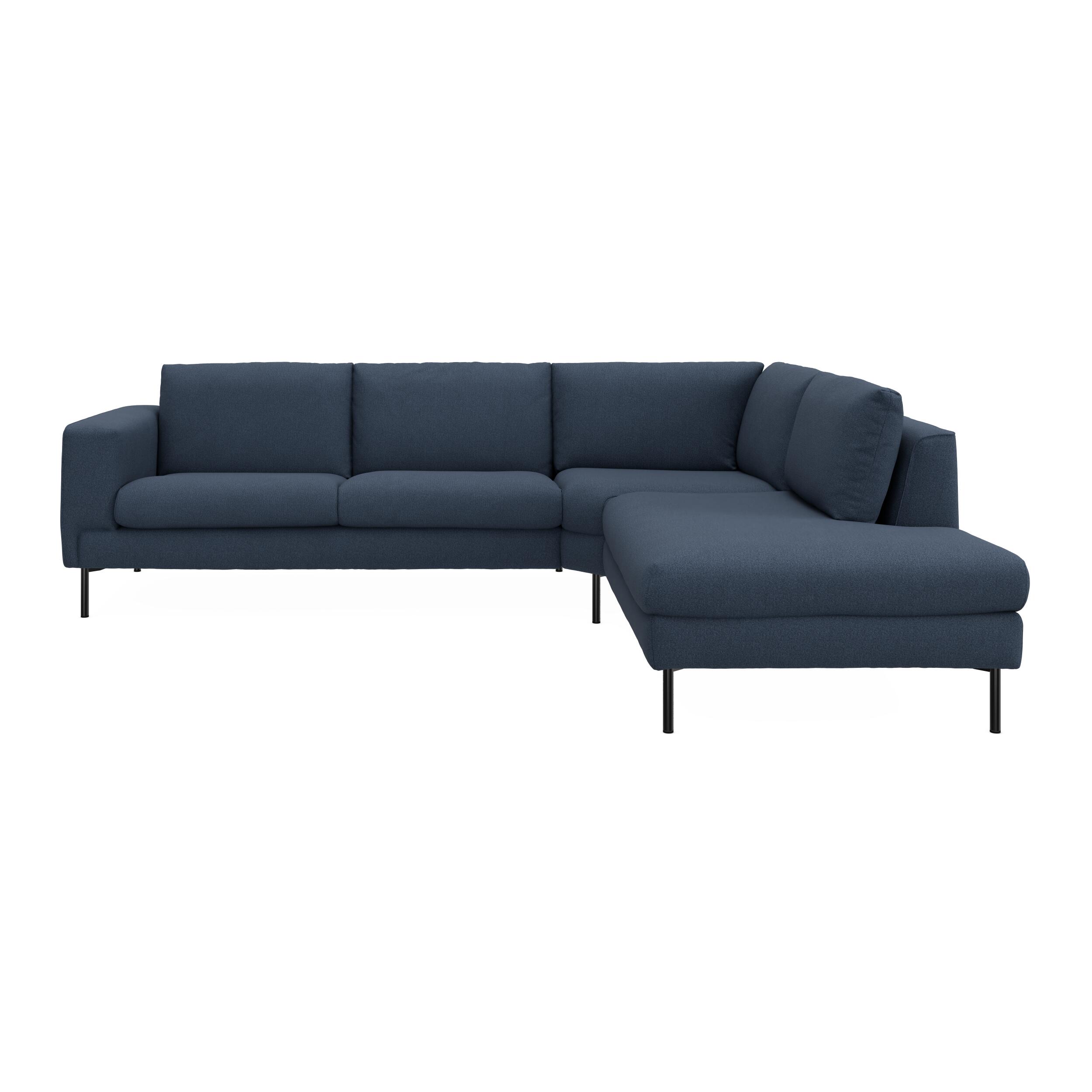 Nyland højrevendt hjørnesofa med pufafslutning 