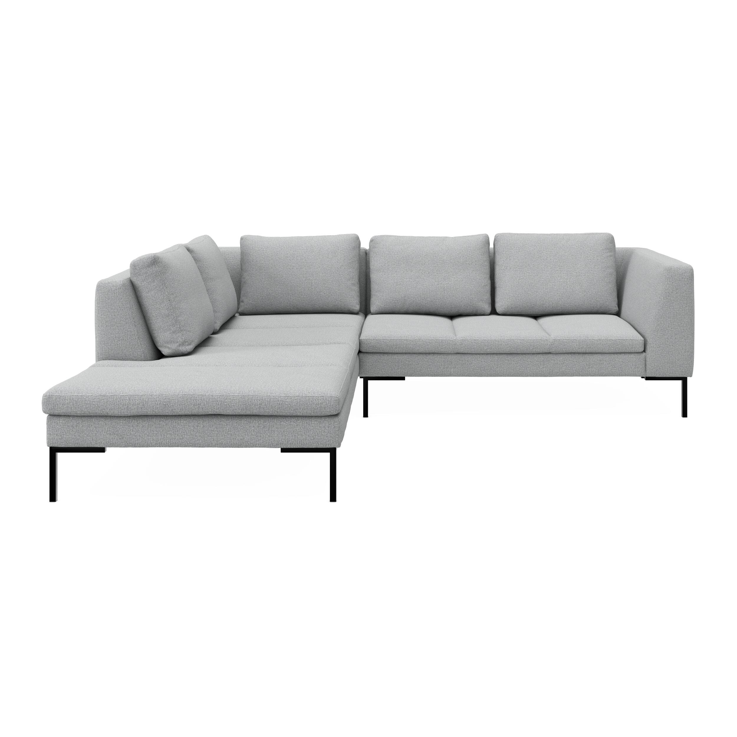 Nordskov venstrevendt hjørnesofa med pufafslutning 