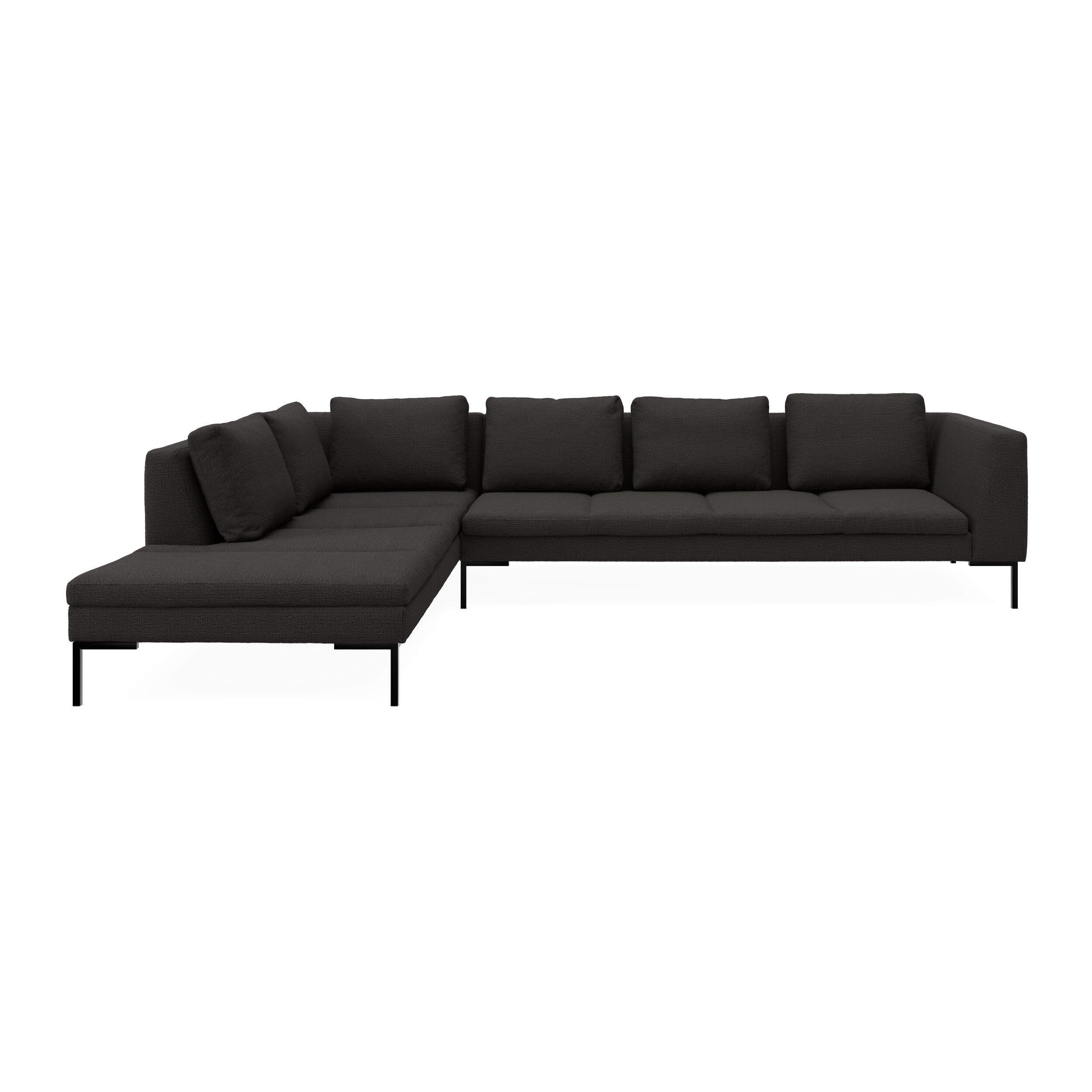 Nordskov venstrevendt hjørnesofa med pufafslutning 