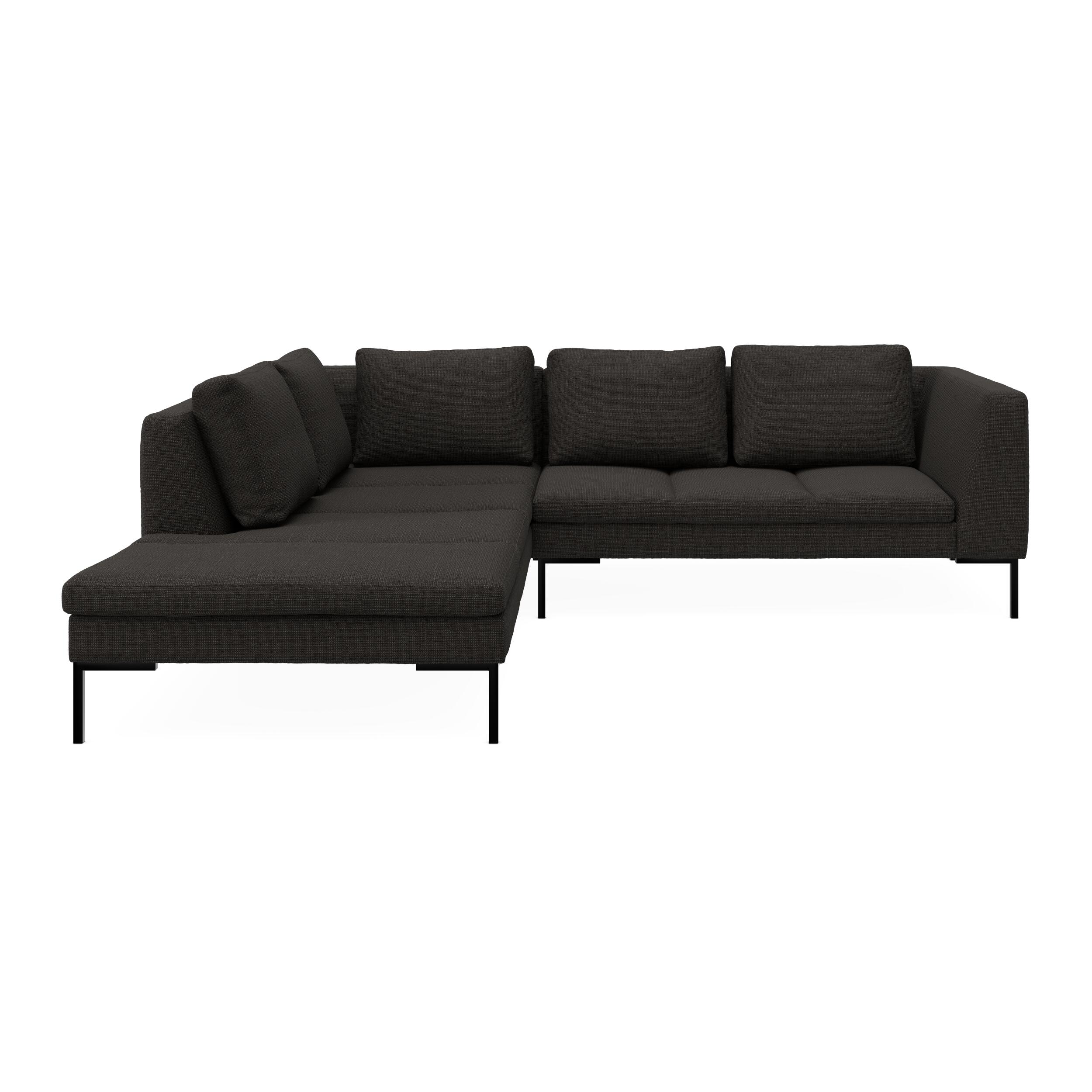 Nordskov venstrevendt hjørnesofa med pufafslutning 