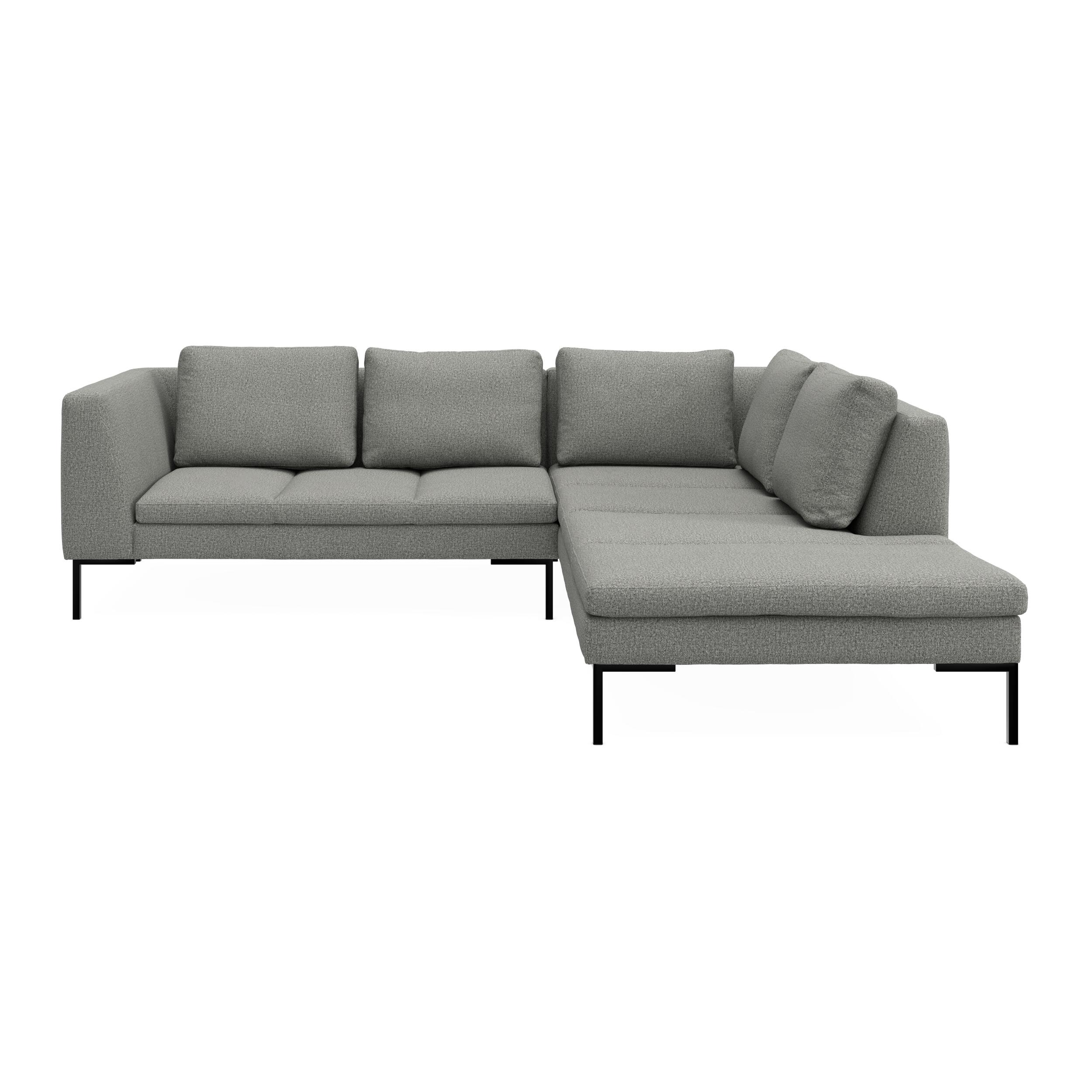 Nordskov højrevendt hjørnesofa med pufafslutning 
