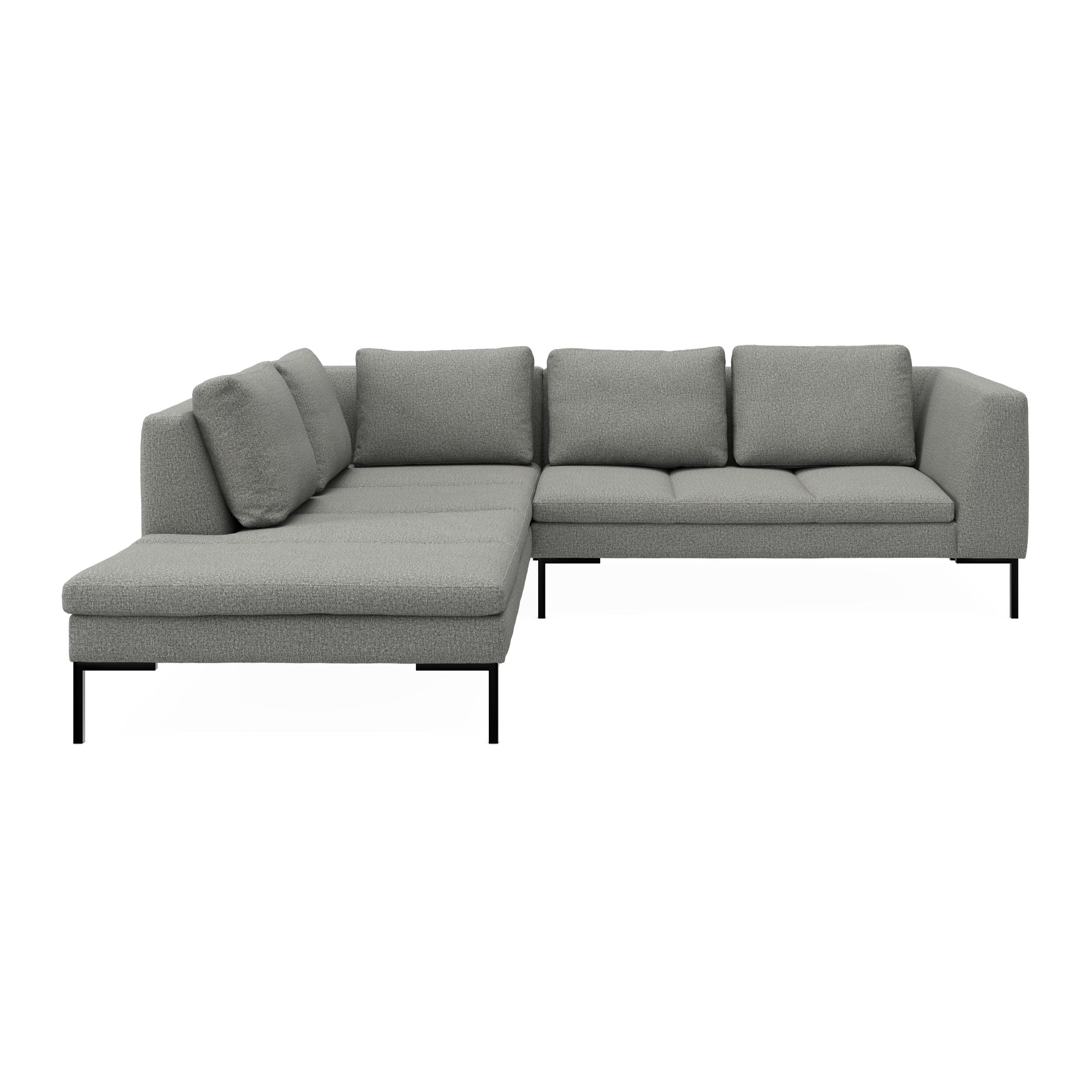 Nordskov venstrevendt hjørnesofa med pufafslutning 