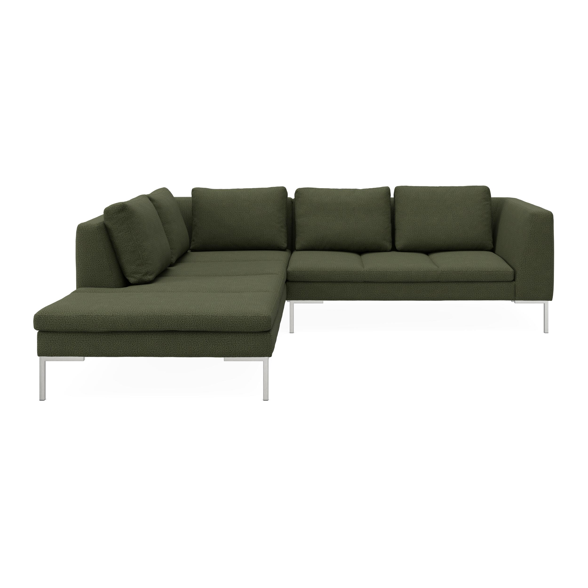 Nordskov venstrevendt hjørnesofa med pufafslutning 