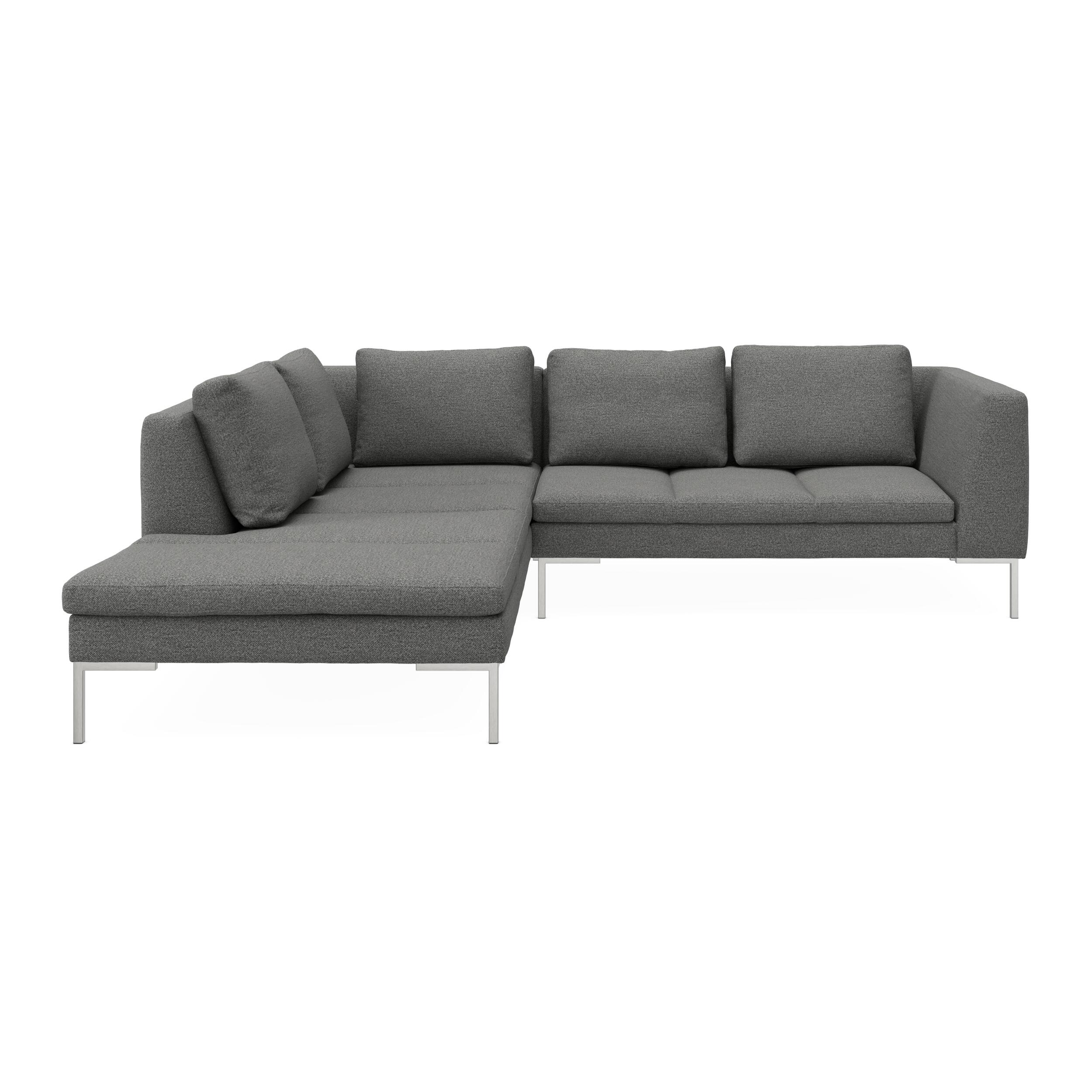 Nordskov venstrevendt hjørnesofa med pufafslutning 