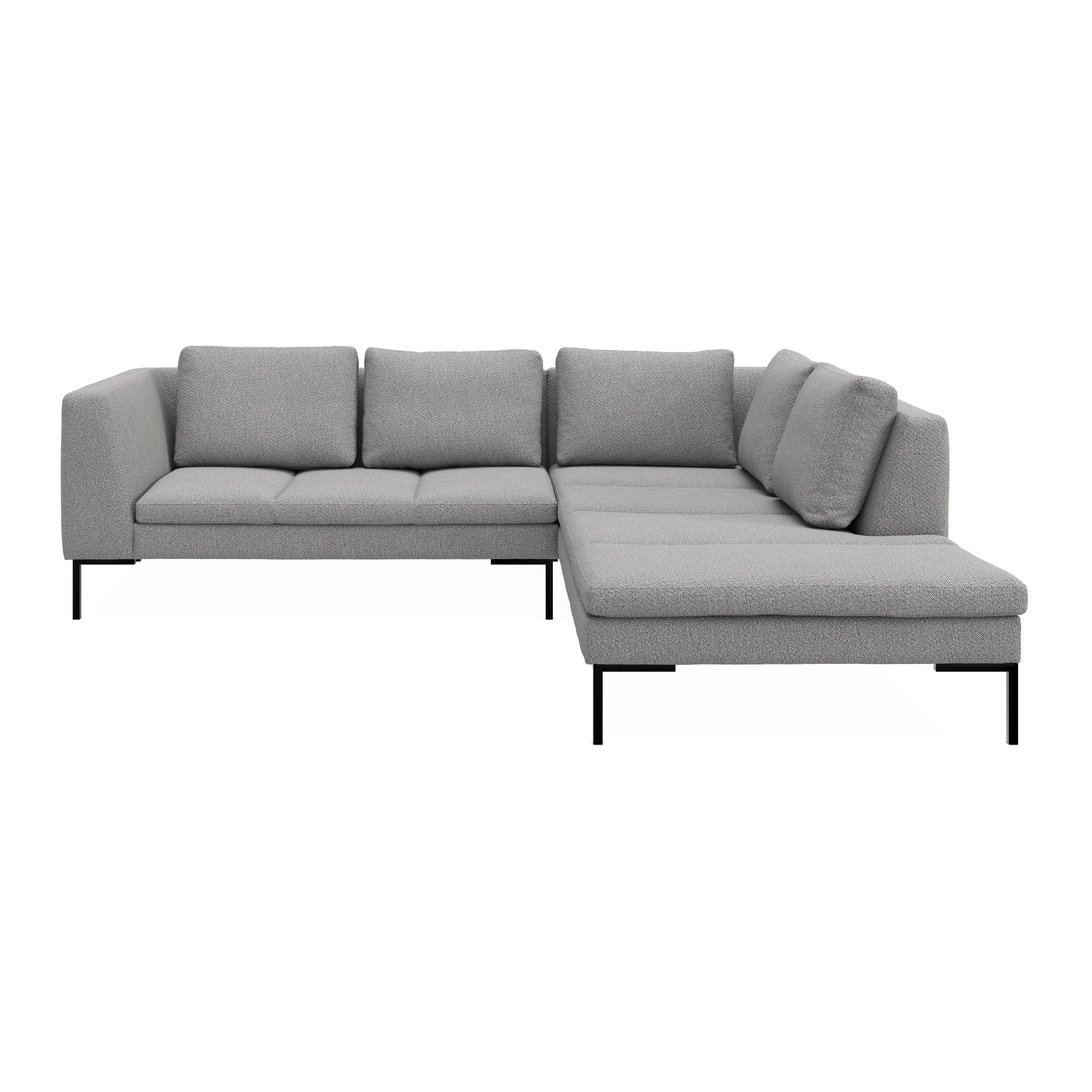 Nordskov højrevendt hjørnesofa med pufafslutning 