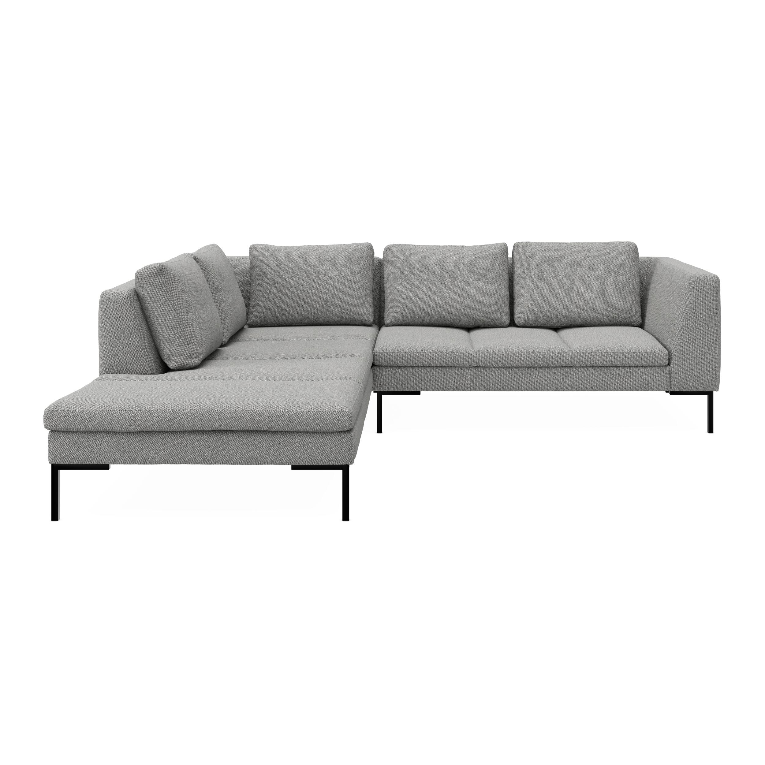 Nordskov venstrevendt hjørnesofa med pufafslutning 