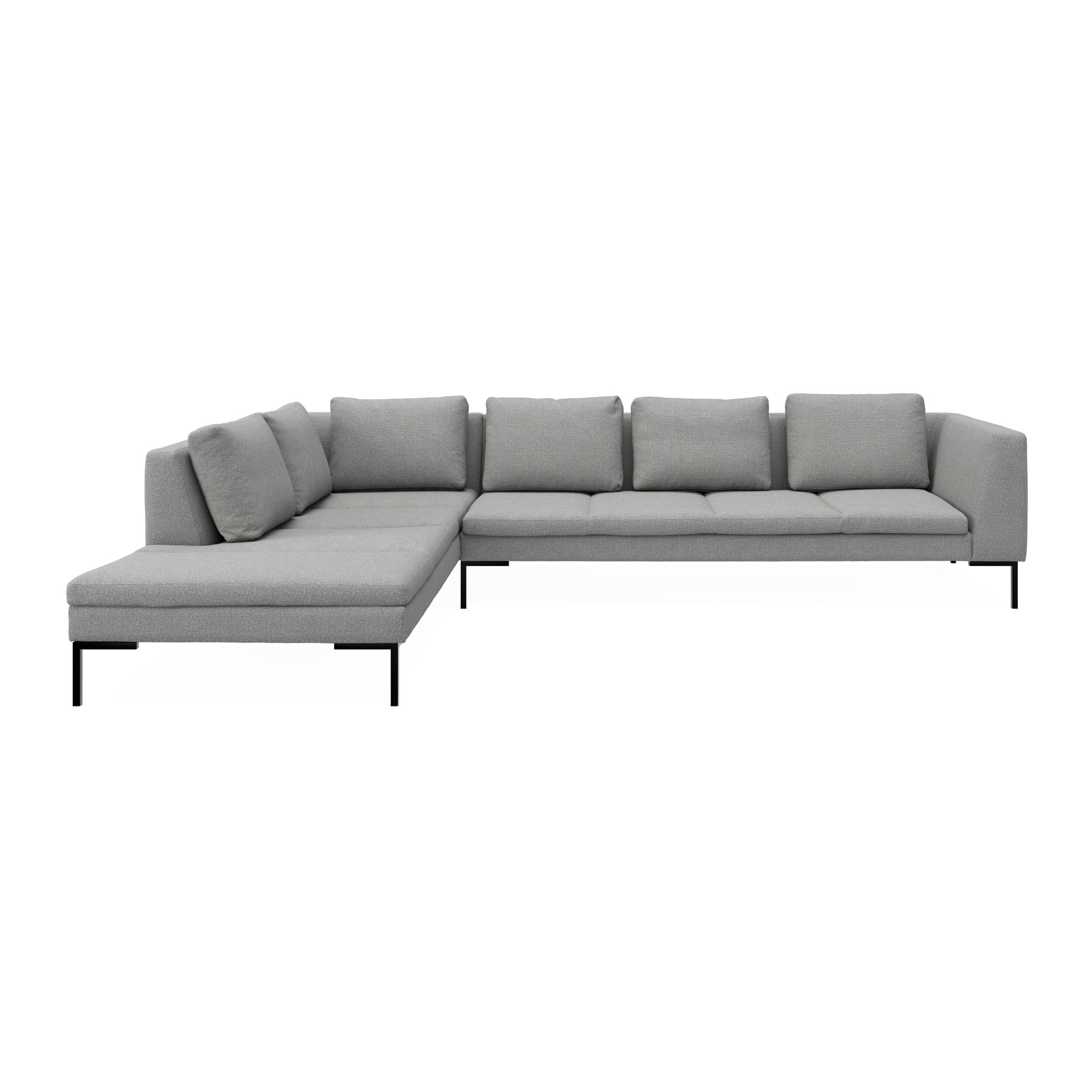 Nordskov venstrevendt hjørnesofa med pufafslutning 