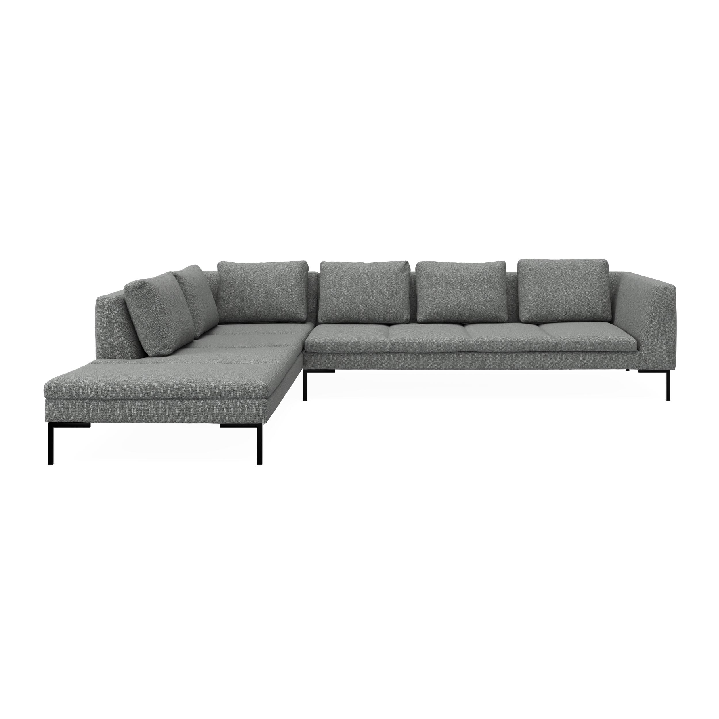 Nordskov venstrevendt hjørnesofa med pufafslutning 