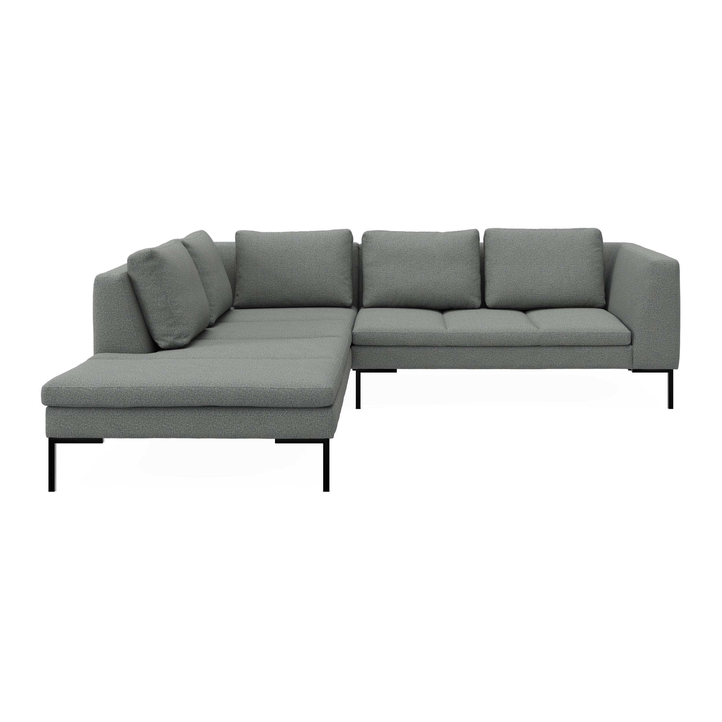 Nordskov venstrevendt hjørnesofa med pufafslutning 