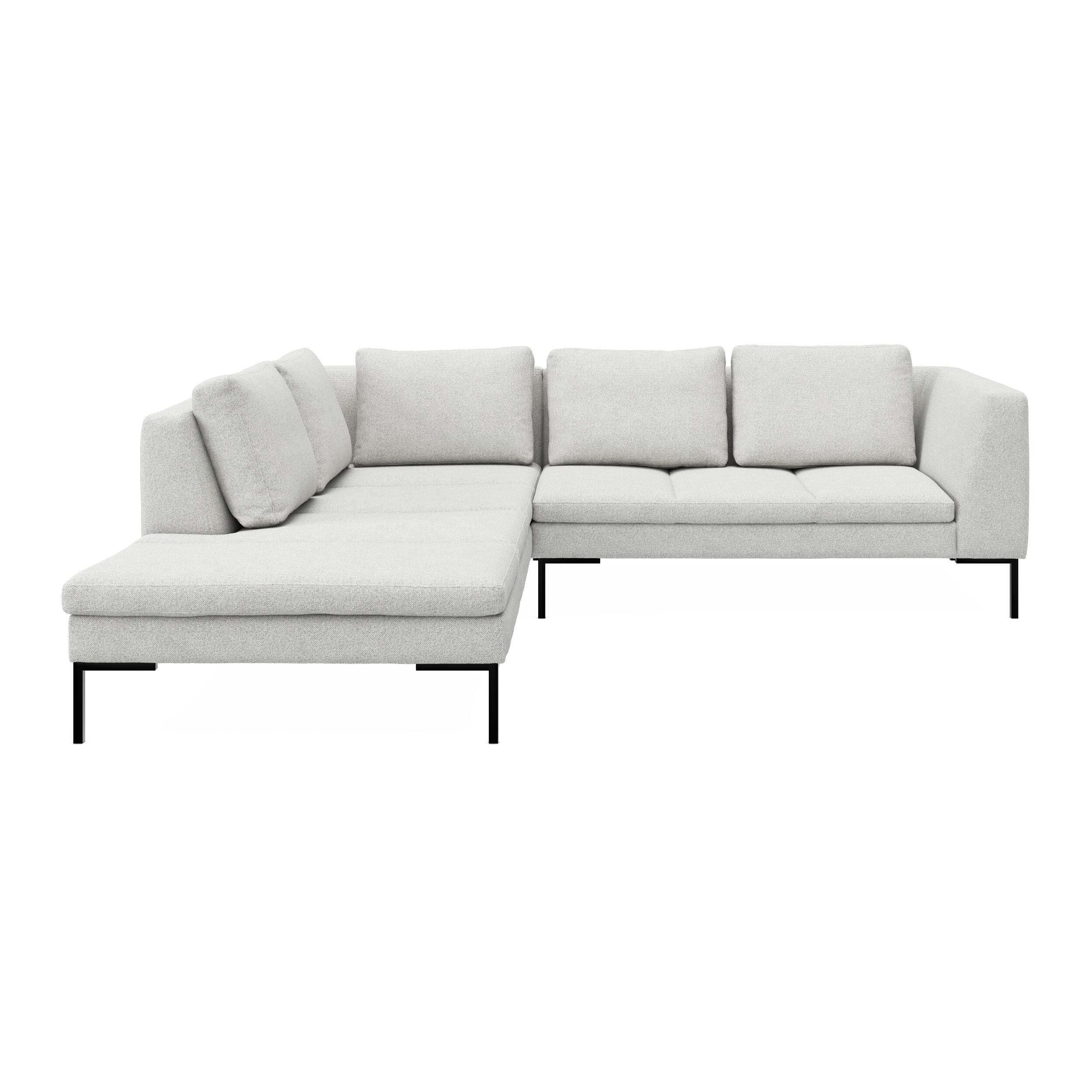 Nordskov venstrevendt hjørnesofa med pufafslutning 