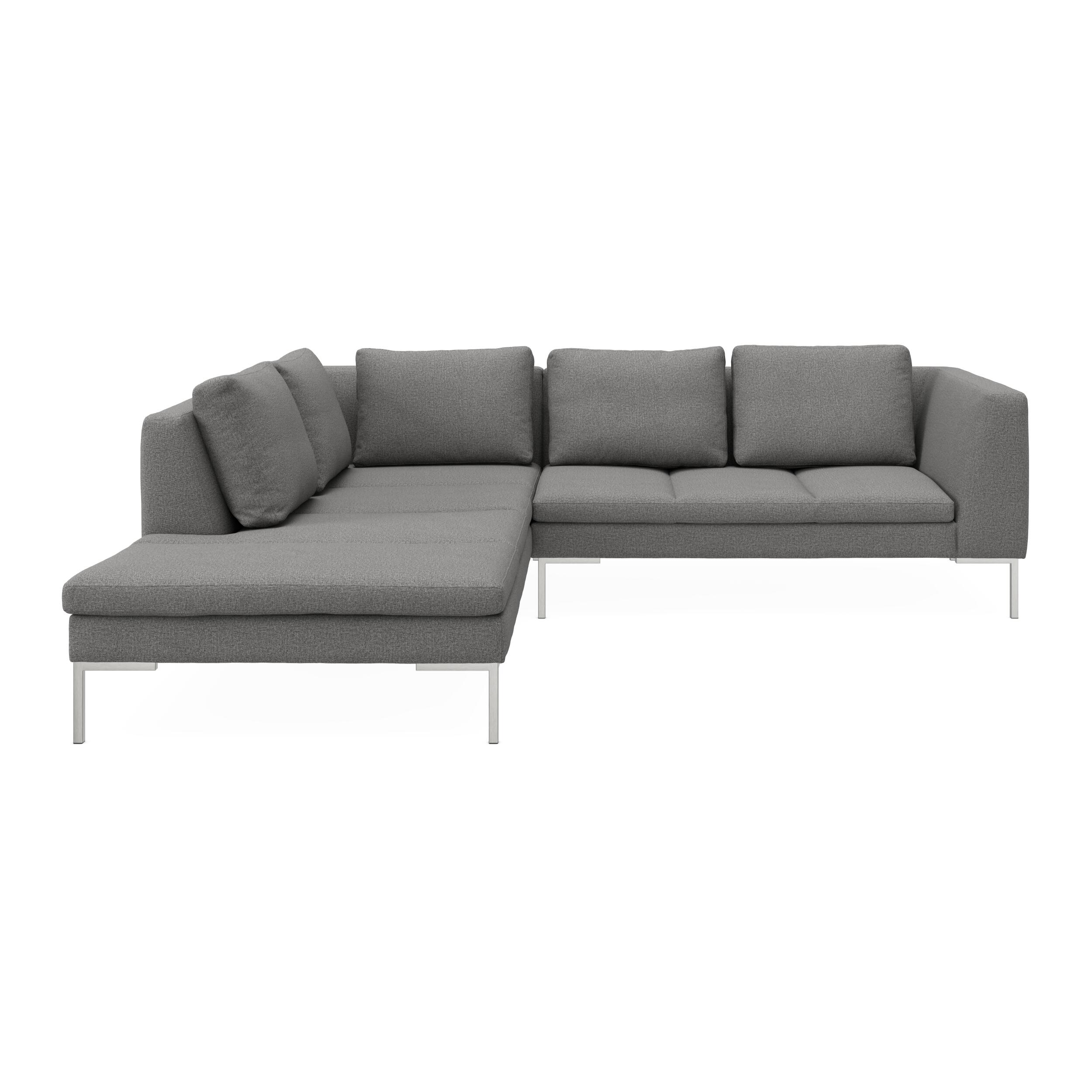 Nordskov venstrevendt hjørnesofa med pufafslutning 