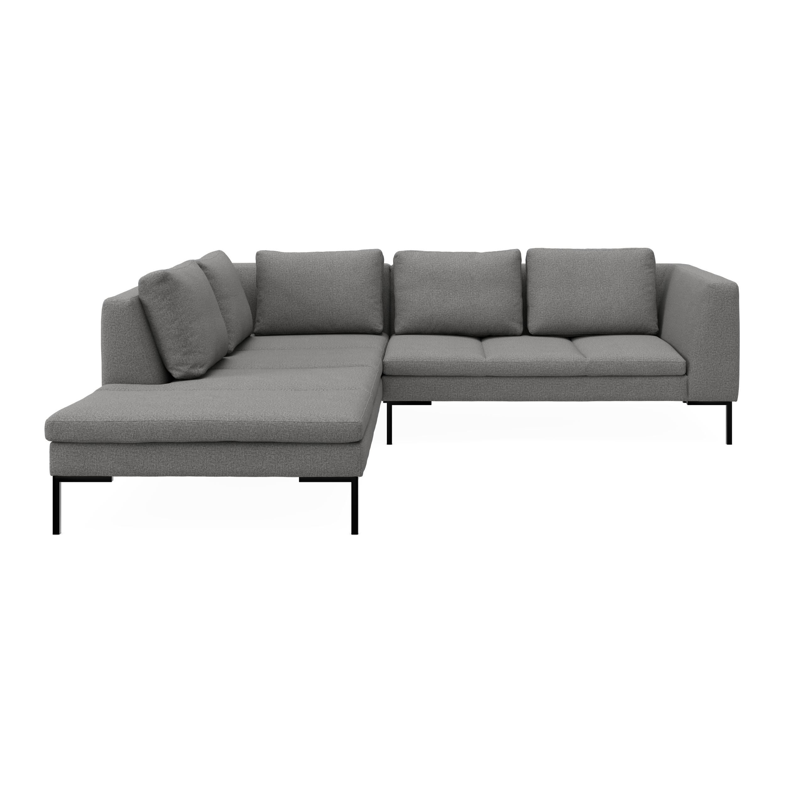 Nordskov venstrevendt hjørnesofa med pufafslutning 