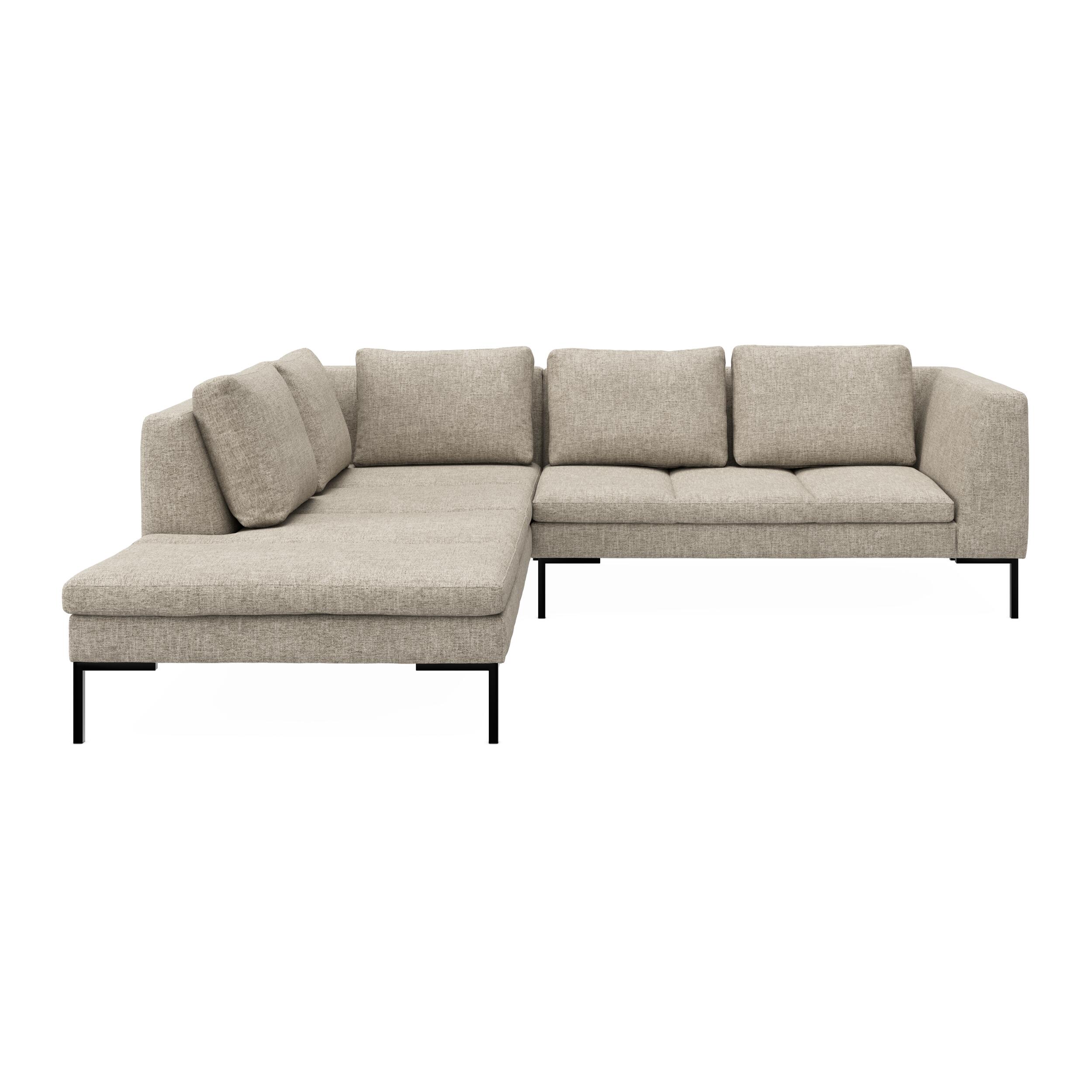 Nordskov venstrevendt hjørnesofa med pufafslutning 