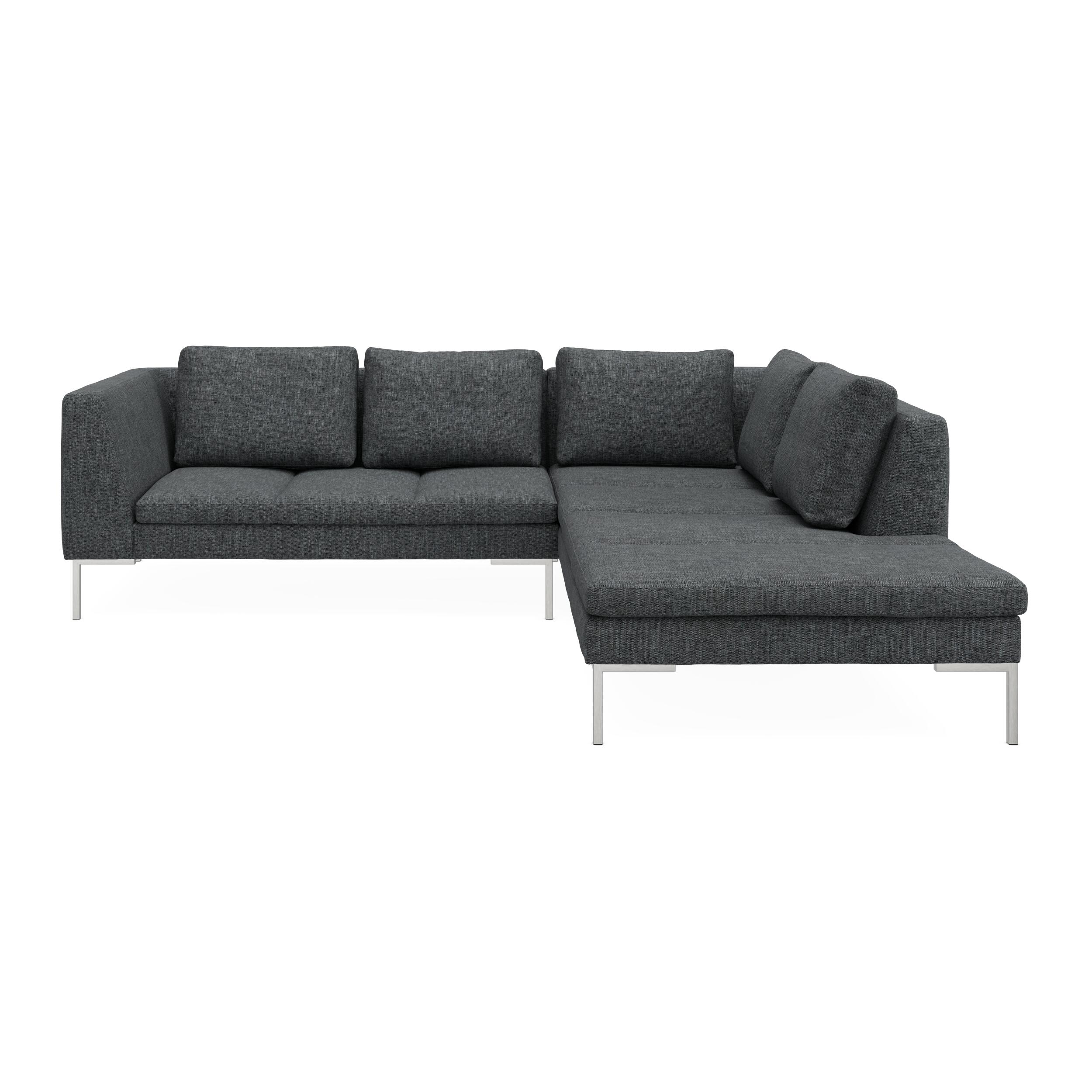Nordskov højrevendt hjørnesofa med pufafslutning 