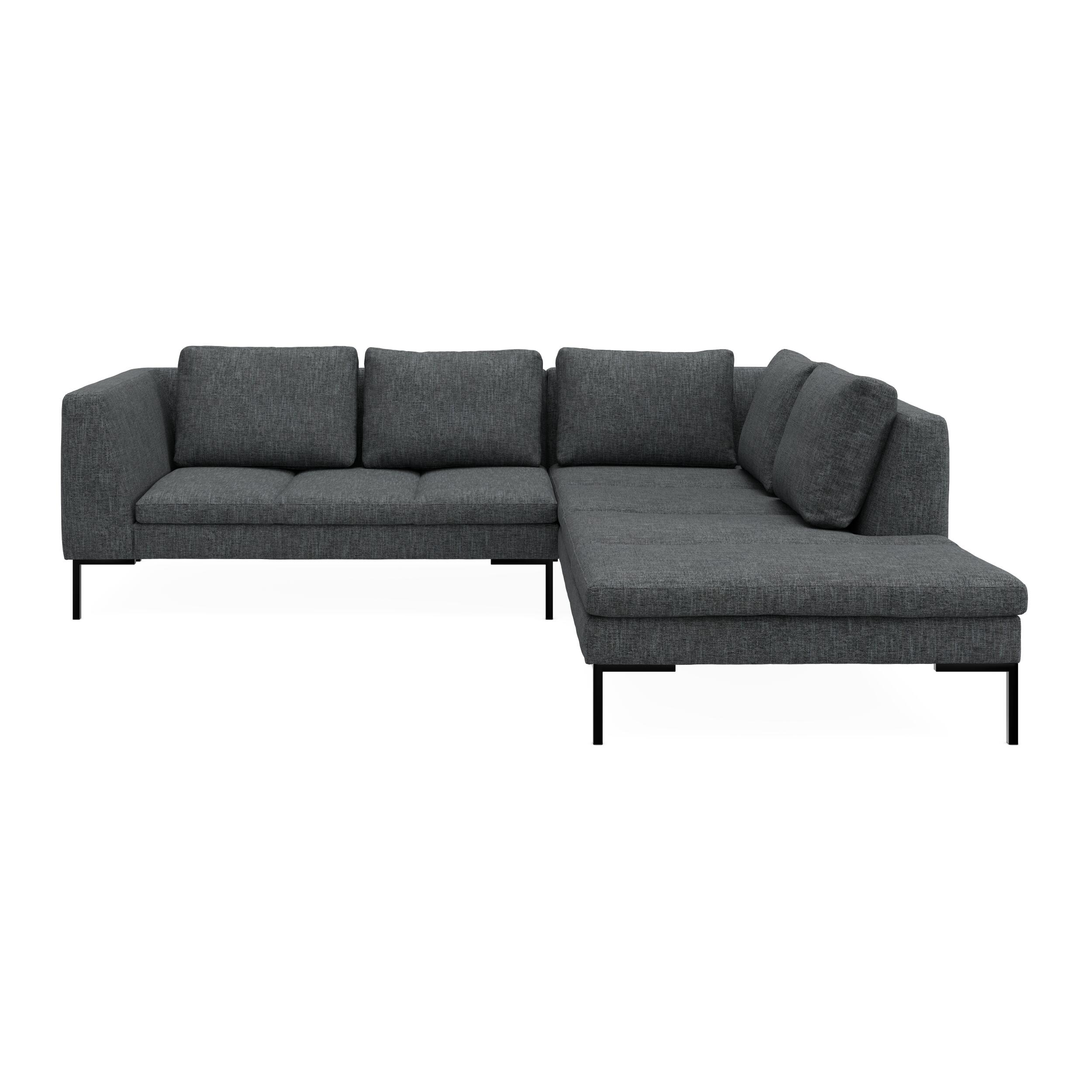 Nordskov højrevendt hjørnesofa med pufafslutning 