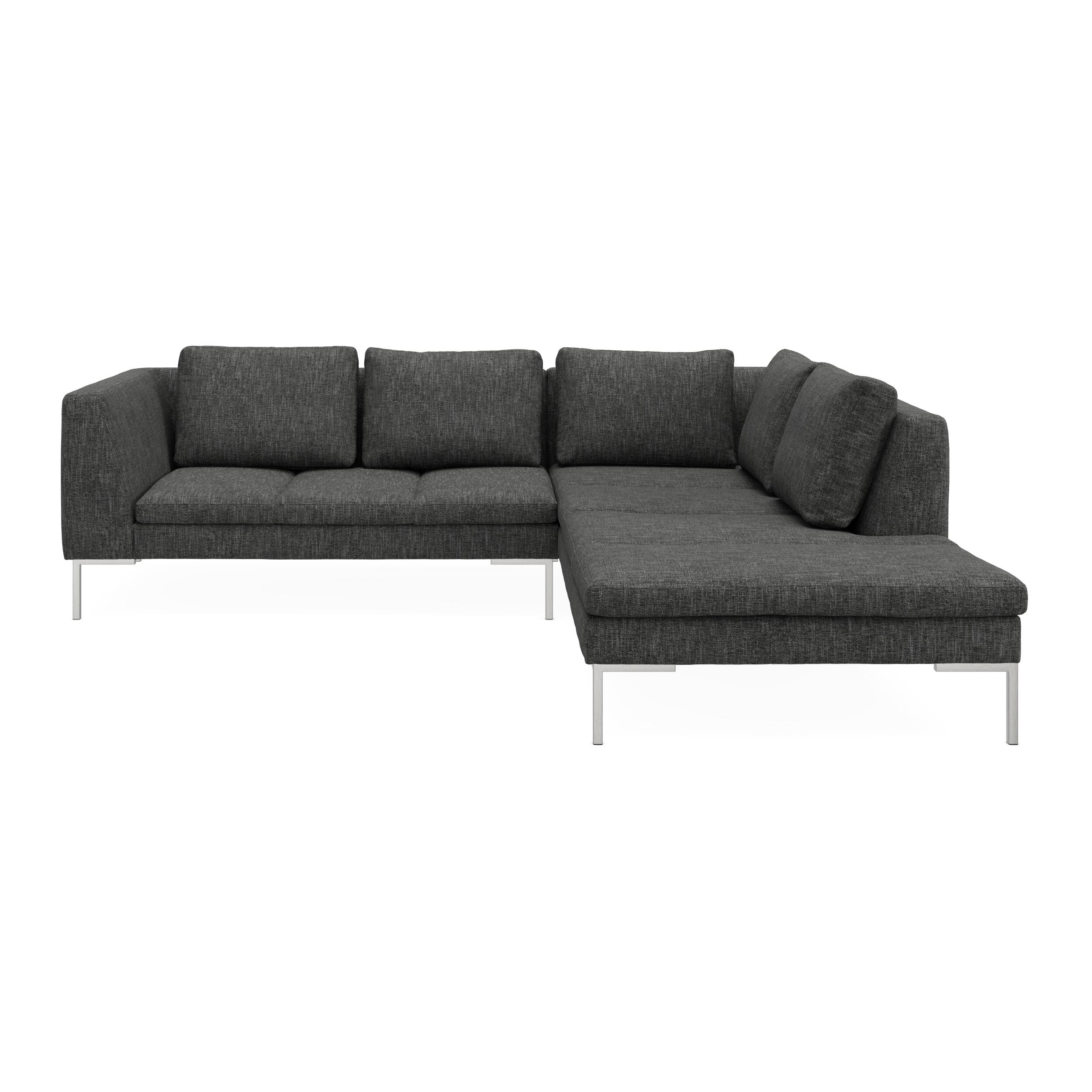 Nordskov højrevendt hjørnesofa med pufafslutning 