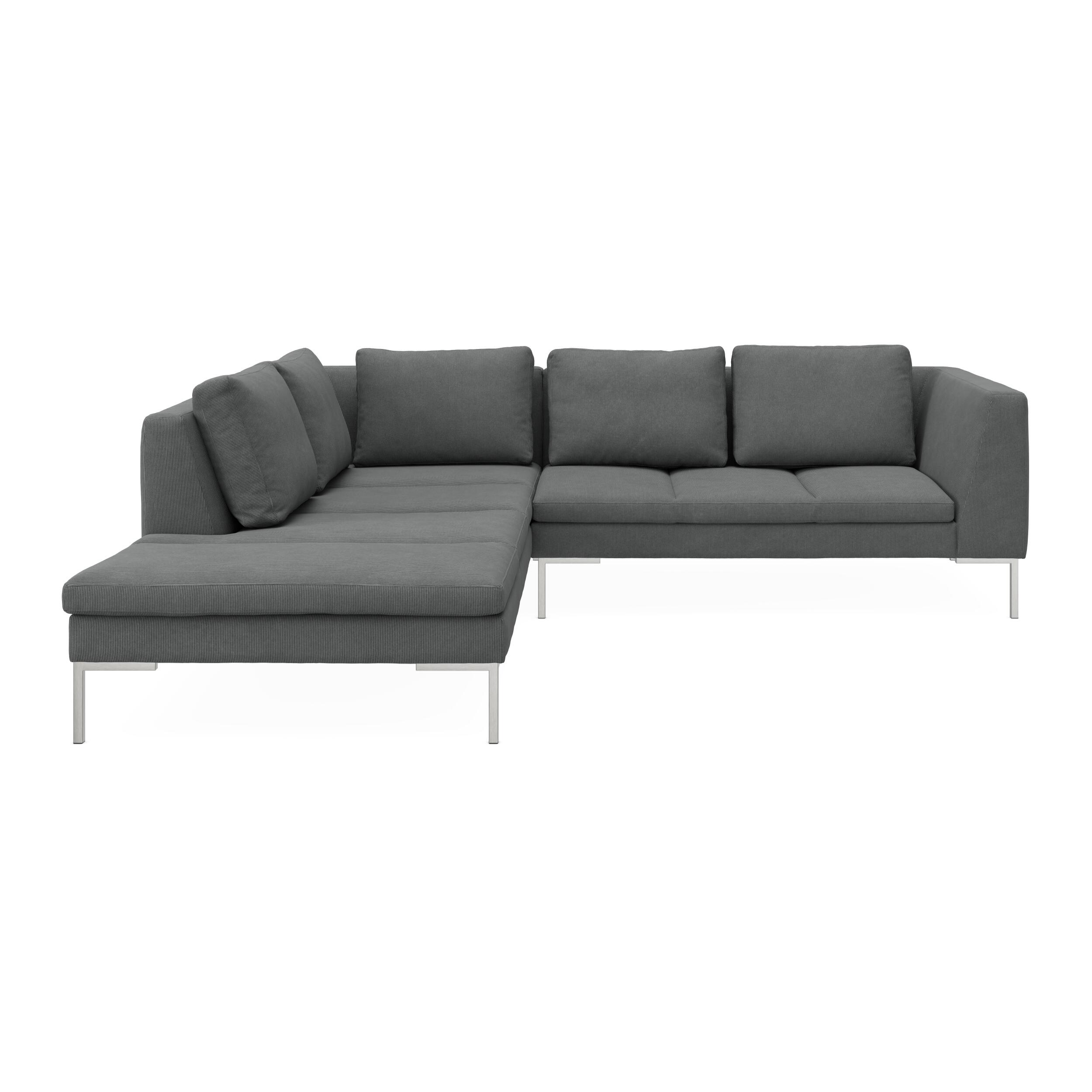 Nordskov venstrevendt hjørnesofa med pufafslutning 