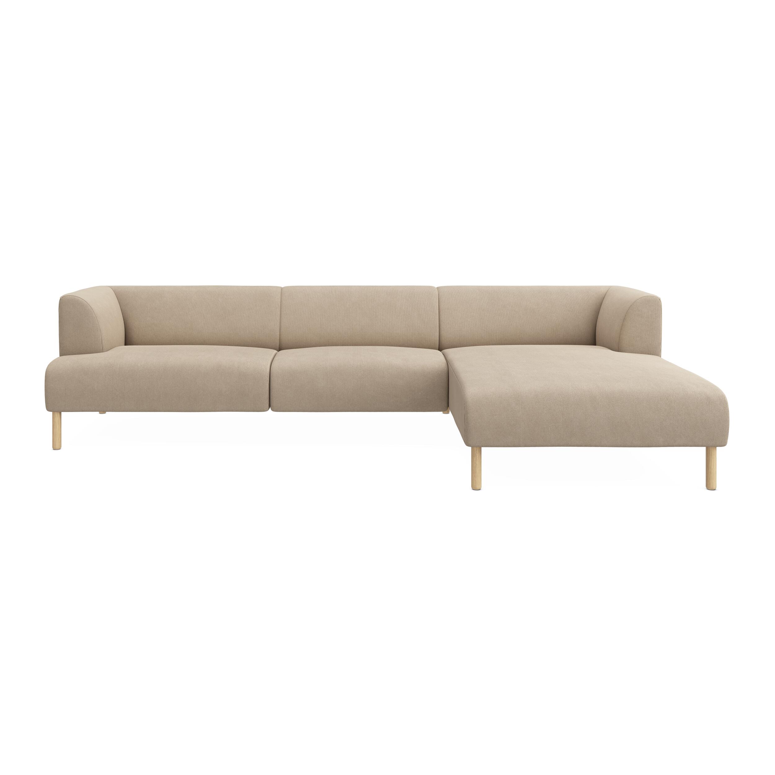 Teron højrevendt sofa med chaiselong 