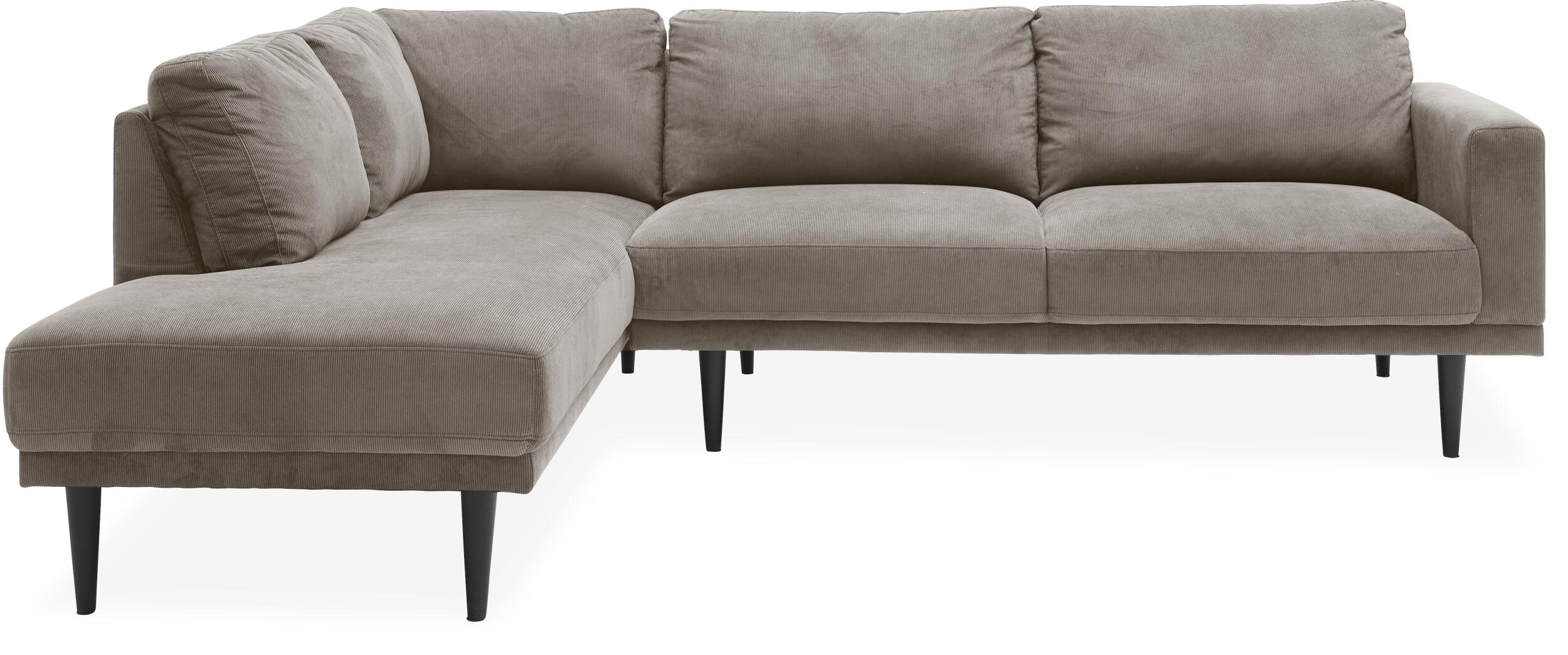 Mexico venstrevendt sofa med pufafslutning 