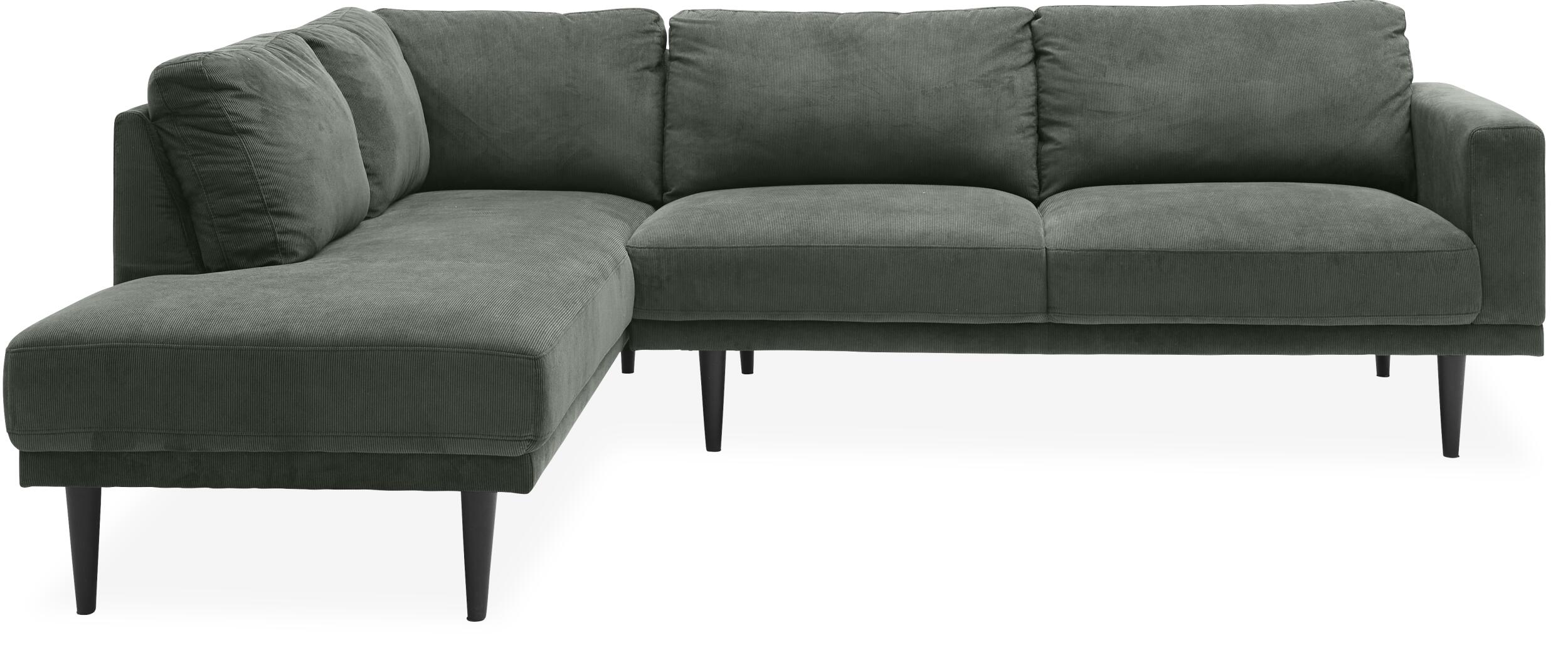 Mexico venstrevendt sofa med pufafslutning 
