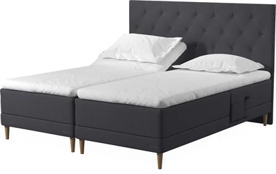 Dunlopillo Pure inkl. 10 cm Supreme Cool duo topmadras, 180 x 200 cm bokselevationsseng