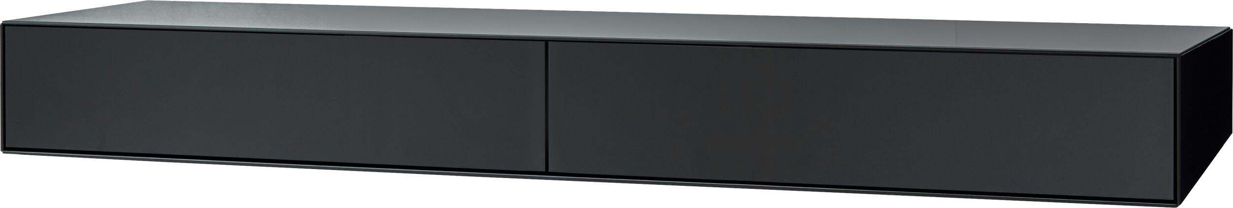 Mensola Reolsystem med 1 grundmodul + 2 skuffer sort
