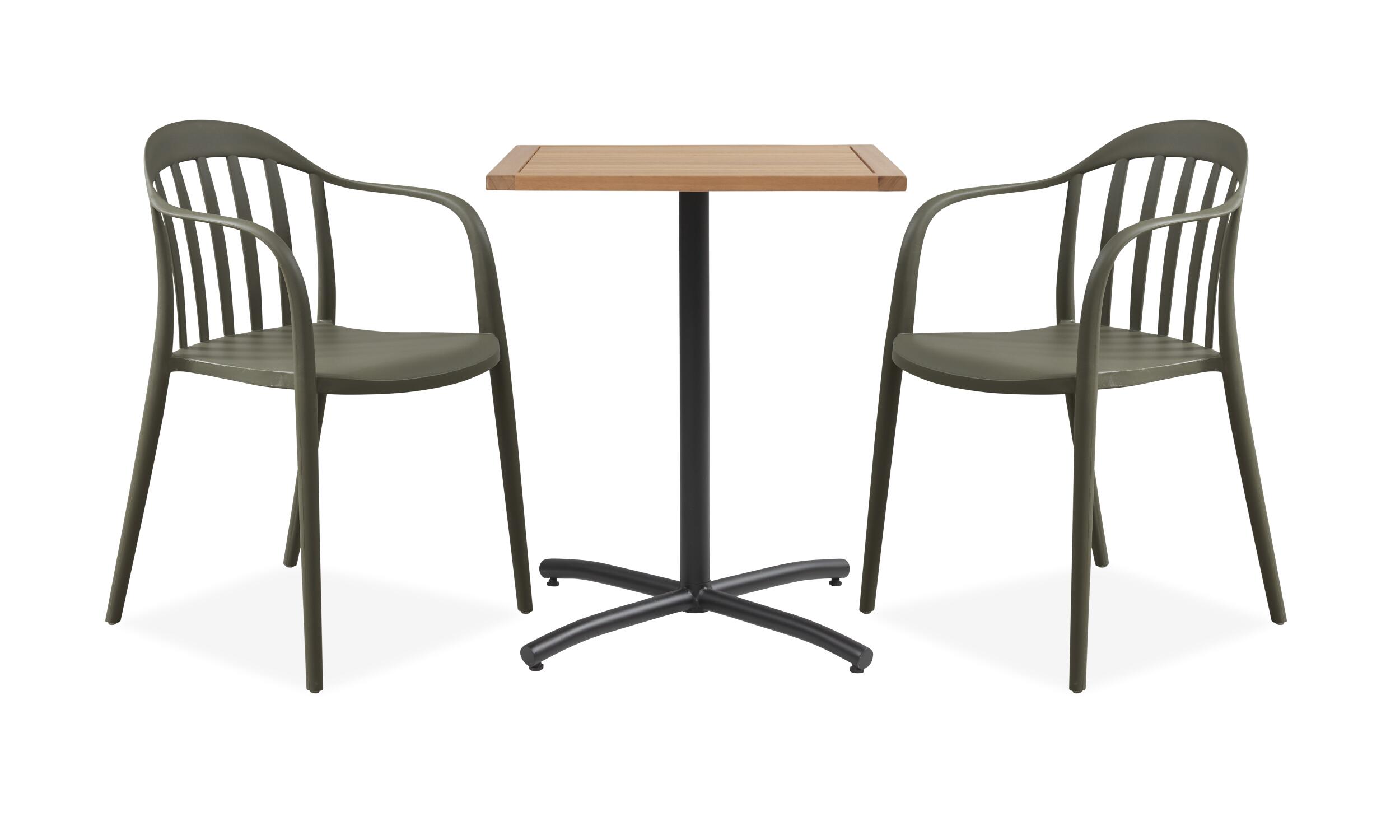 Hydra Cafésæt L62 sort med 2 stk. Portio i khaki
