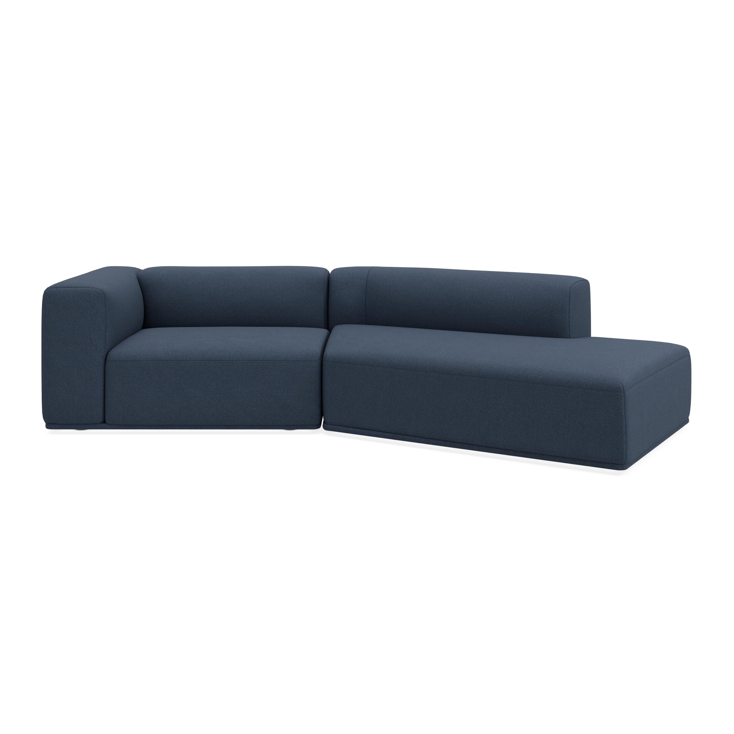 Zano 2-pers. venstrevendt sofa med pufafslutning