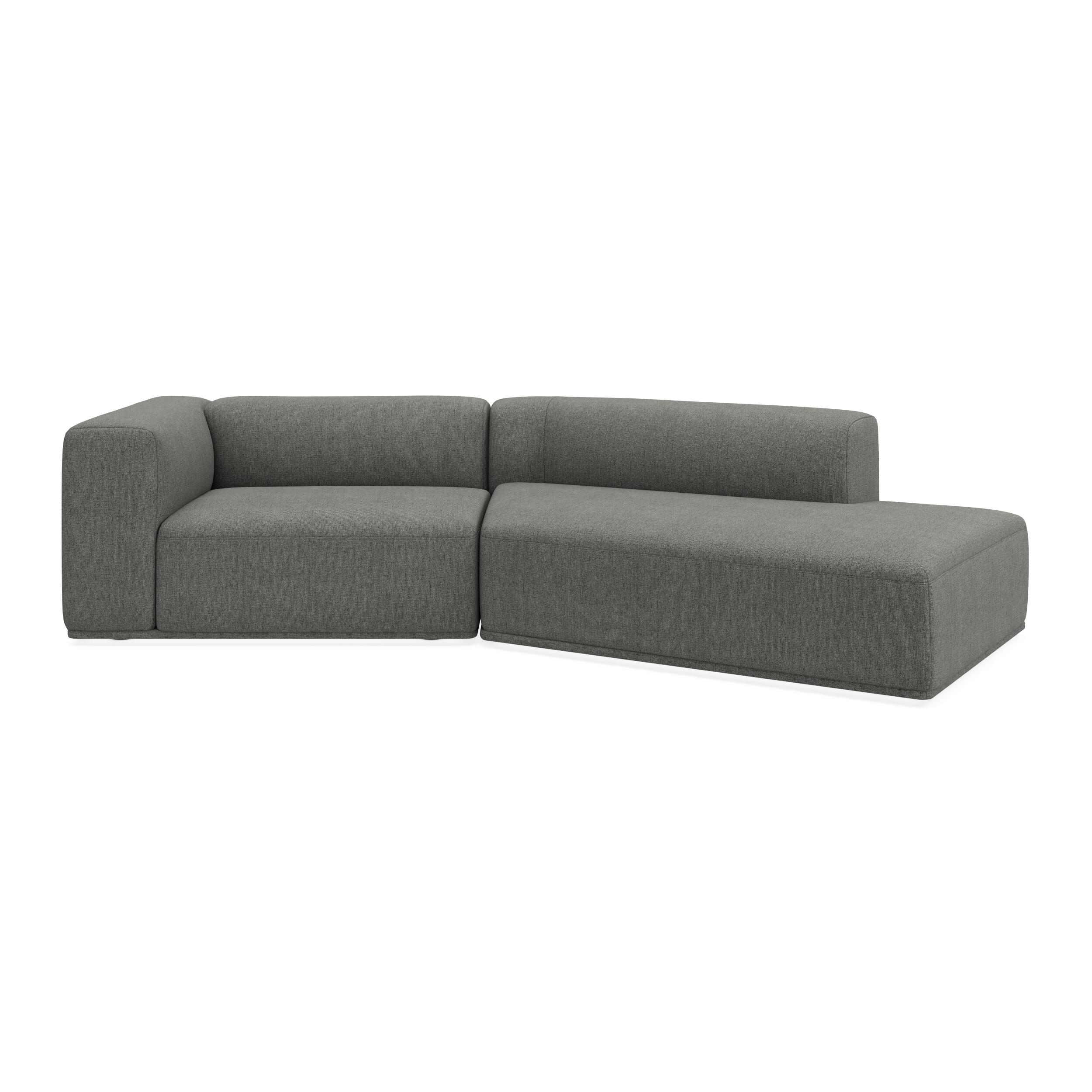 Zano 2-pers. venstrevendt sofa med pufafslutning