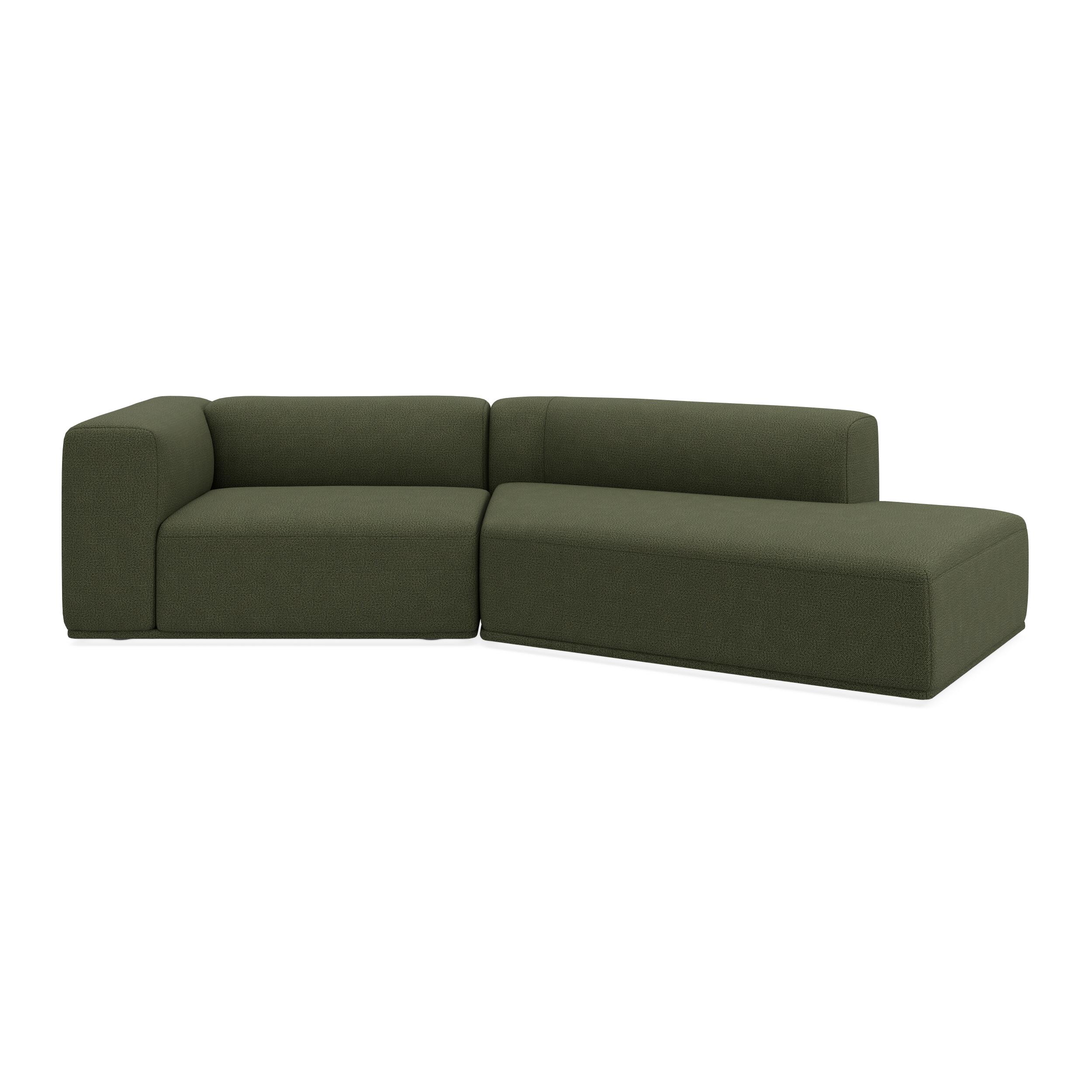 Zano 2-pers. venstrevendt sofa med pufafslutning