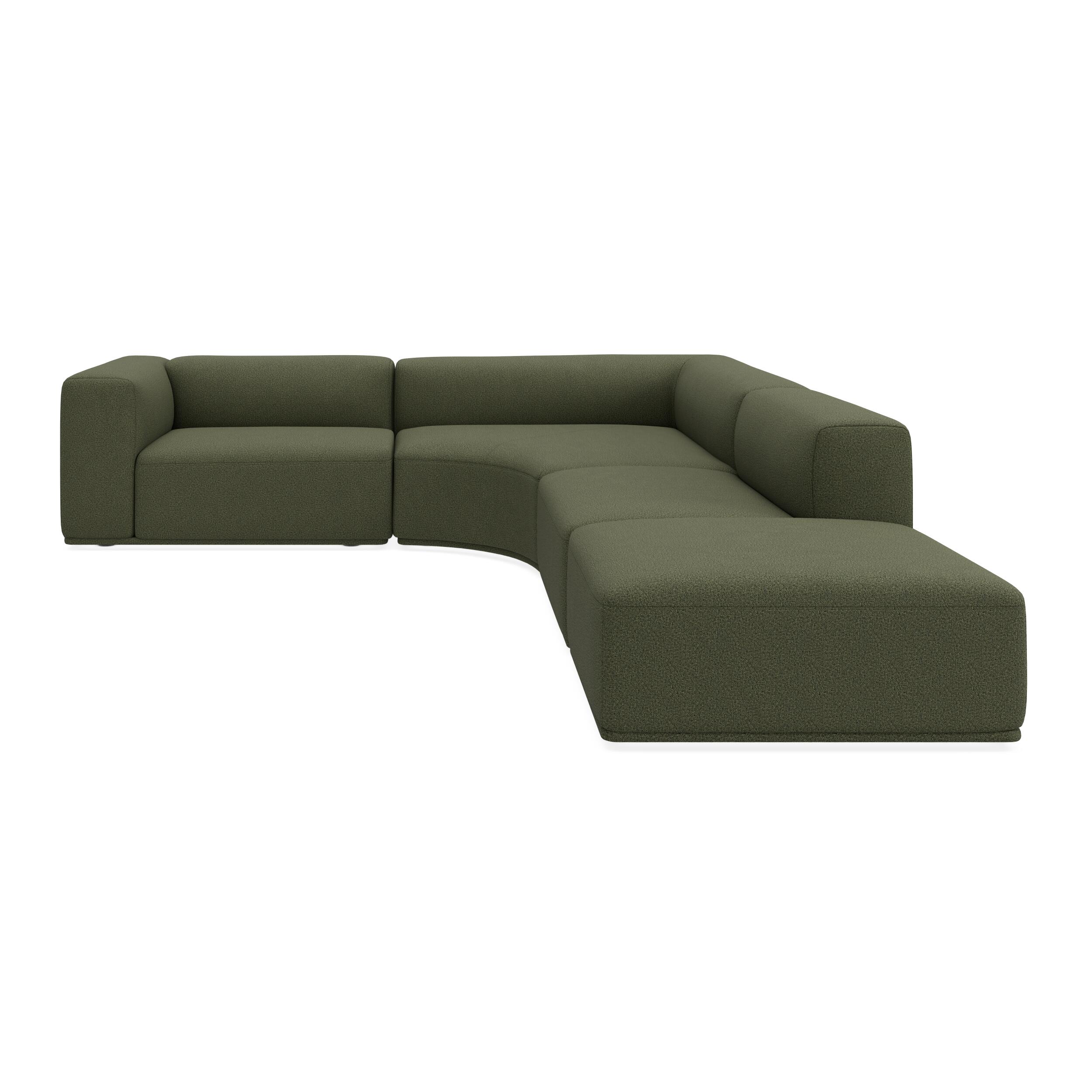 Zano 3-pers. venstrevendt hjørnesofa inkl. puf