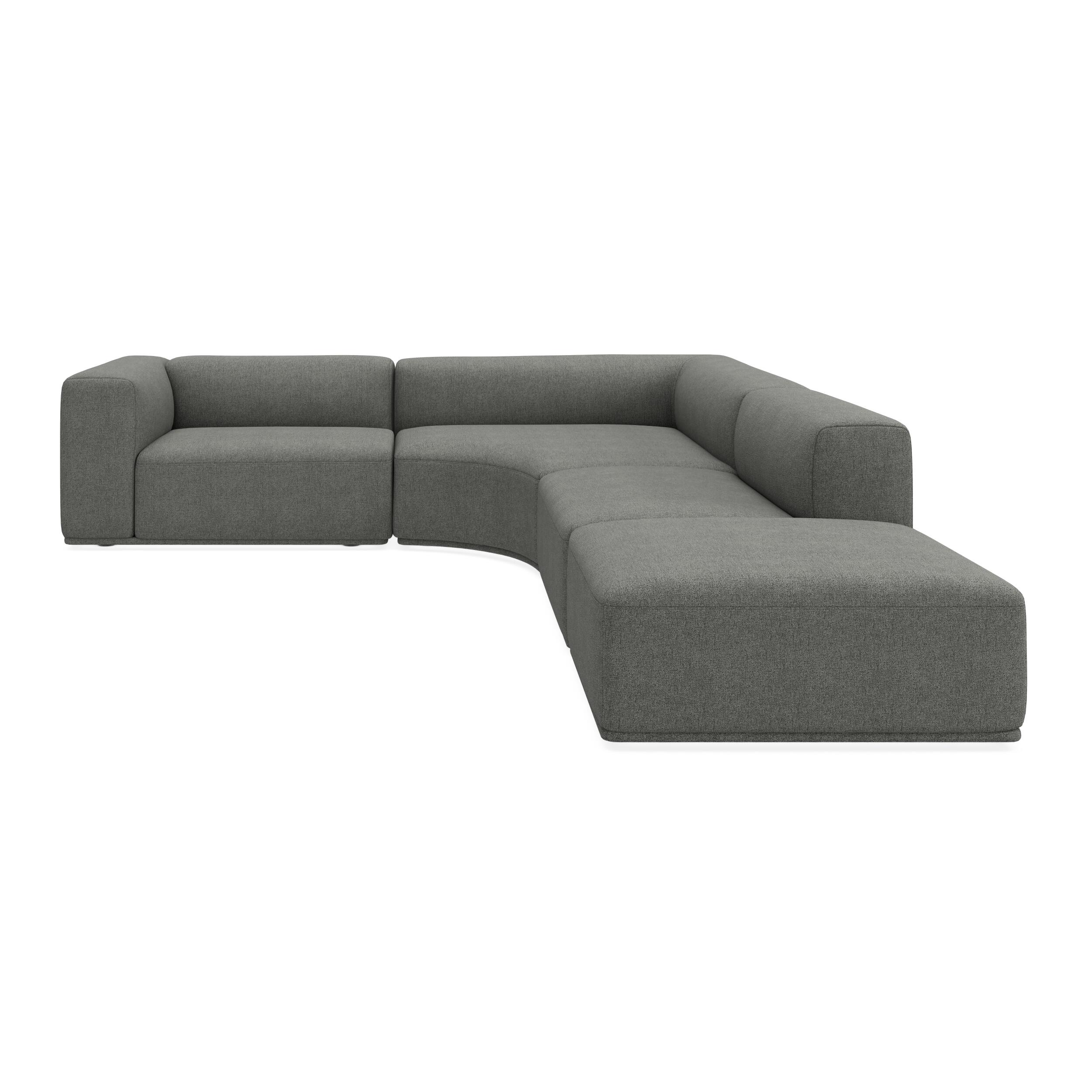 Zano 3-pers. venstrevendt hjørnesofa inkl. puf