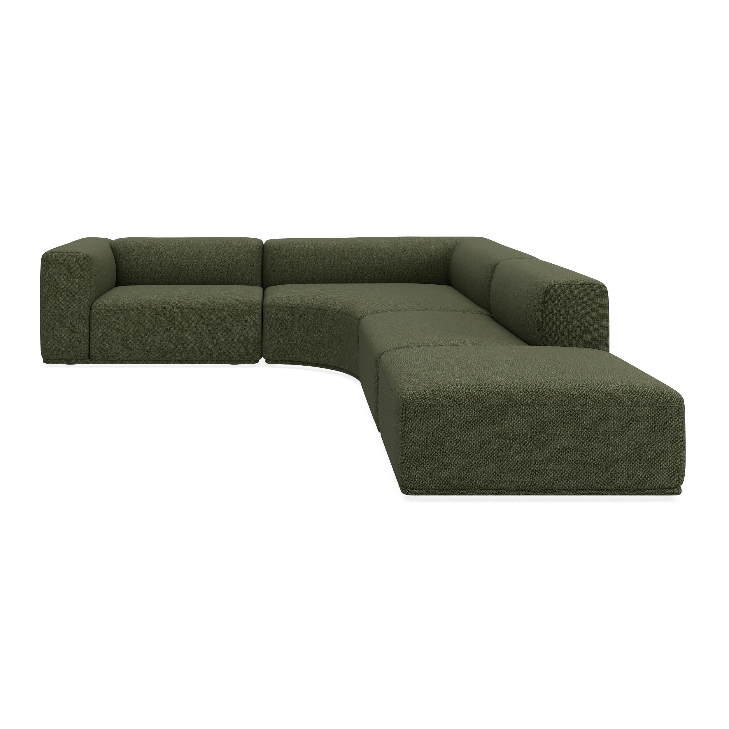 Zano 3-pers. venstrevendt hjørnesofa inkl. puf