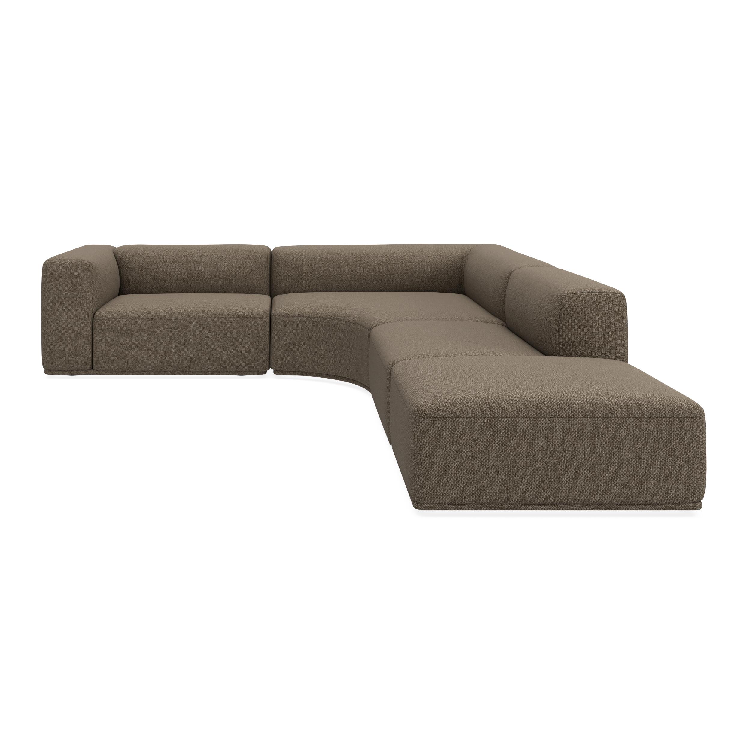 Zano 3-pers. venstrevendt hjørnesofa inkl. puf