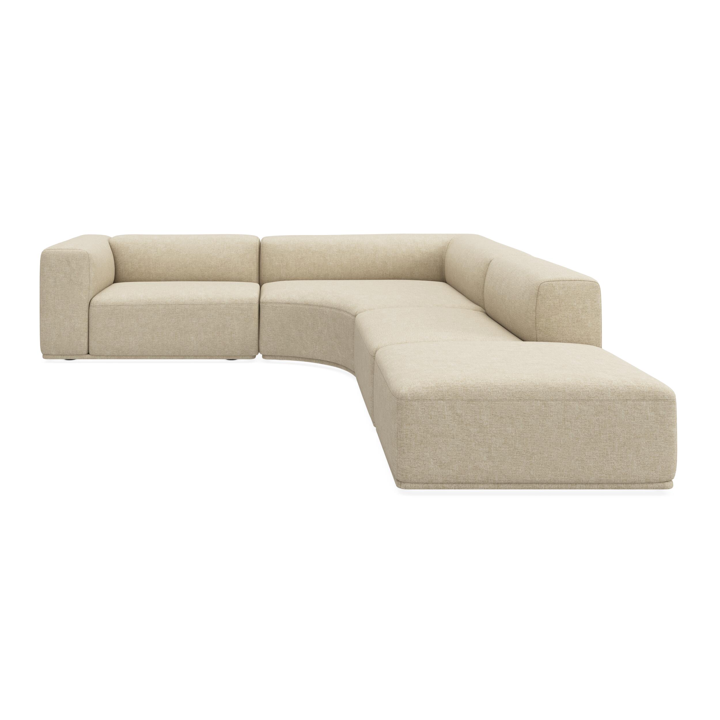 Zano 3-pers. venstrevendt hjørnesofa inkl. puf