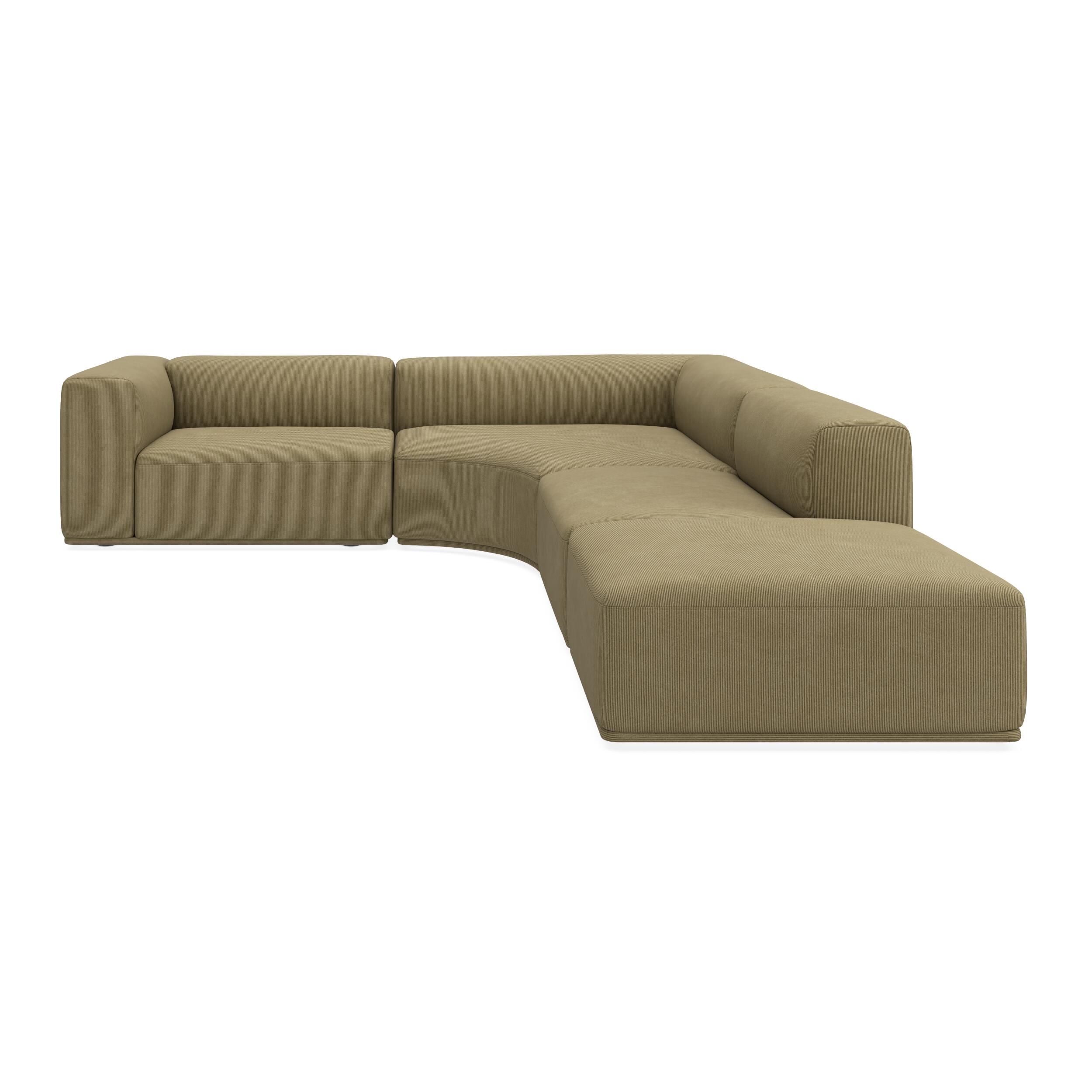 Zano 3-pers. venstrevendt hjørnesofa inkl. puf