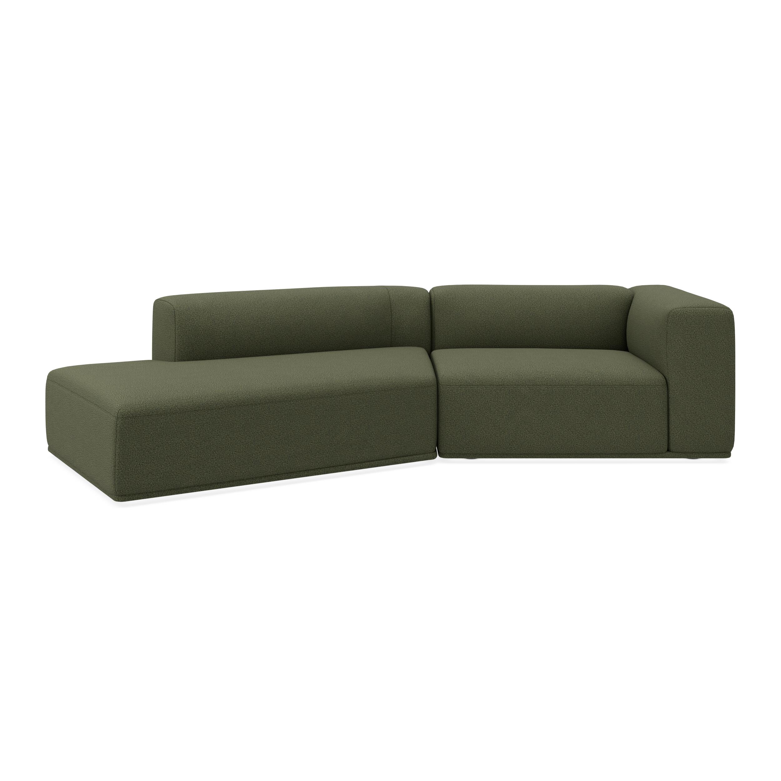 Zano 2-pers. højrevendt sofa med pufafslutning