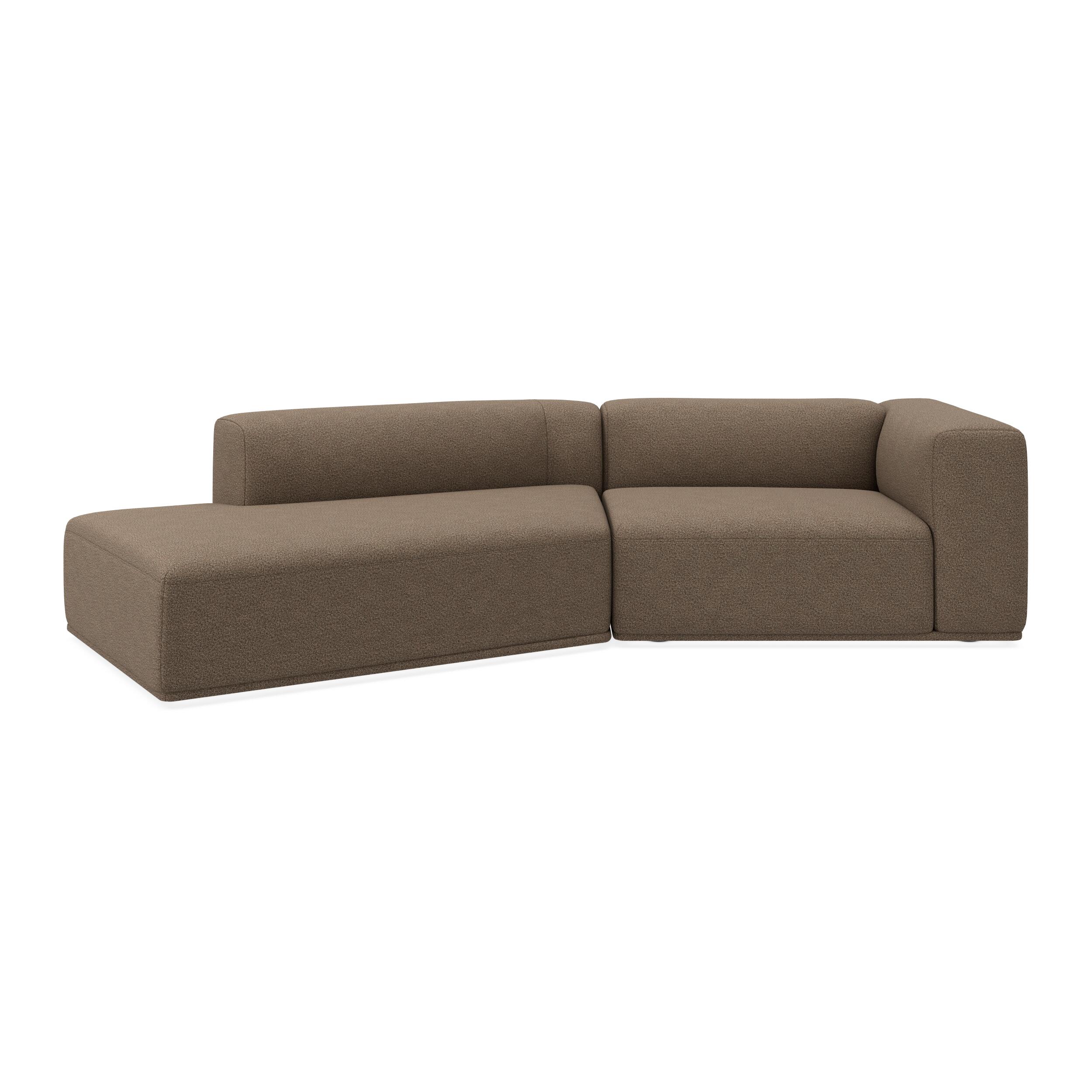 Zano 2-pers. højrevendt sofa med pufafslutning
