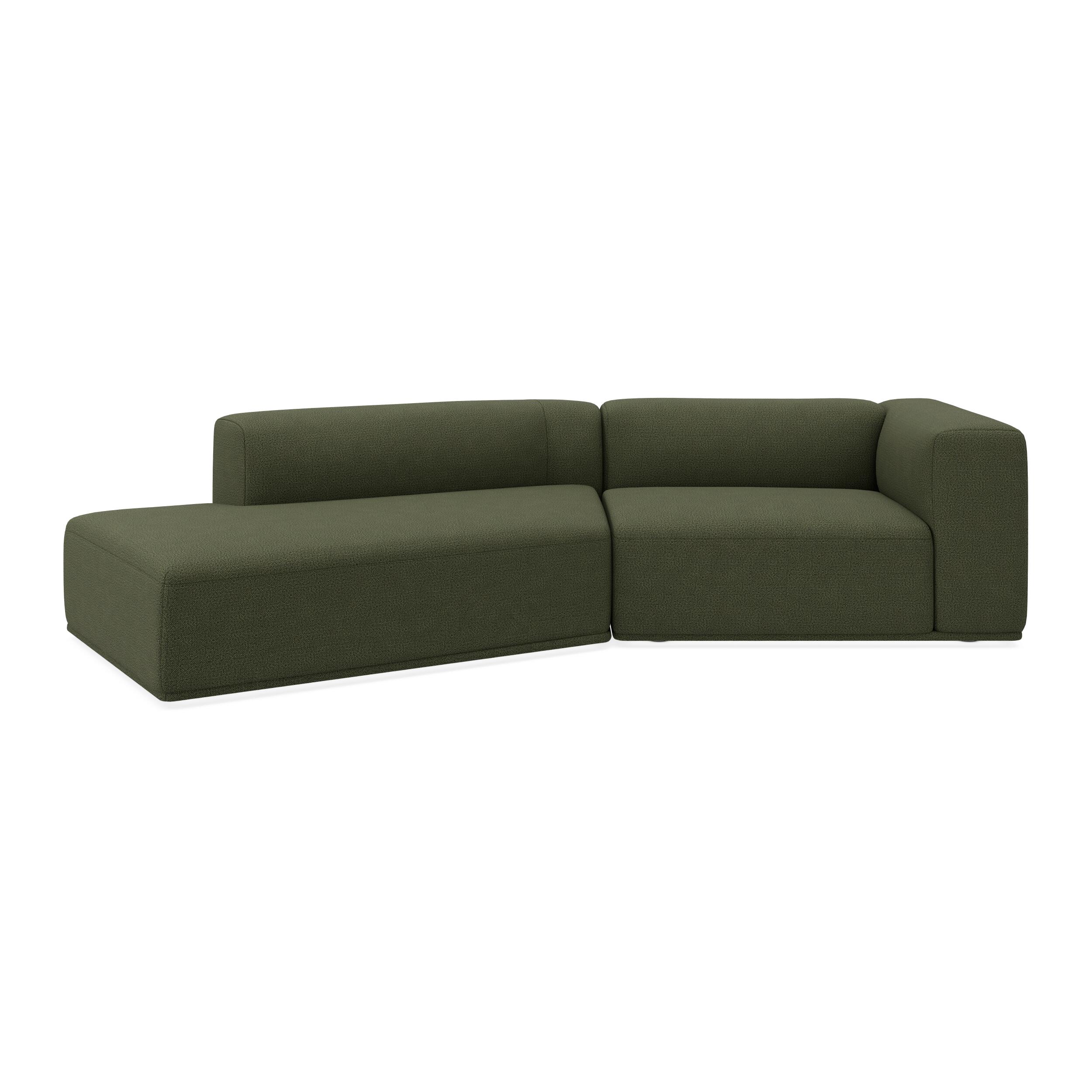 Zano 2-pers. højrevendt sofa med pufafslutning