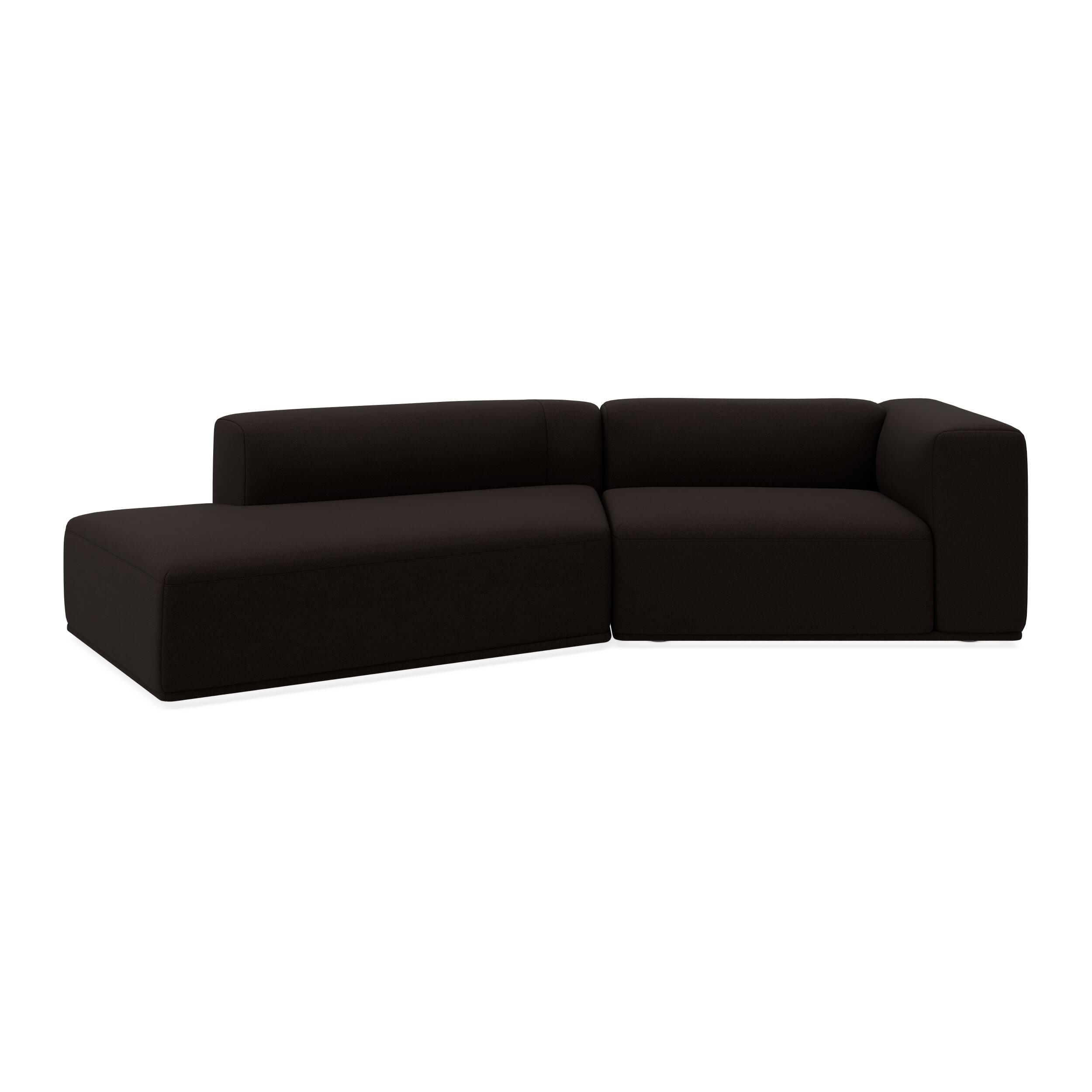 Zano 2-pers. højrevendt sofa med pufafslutning