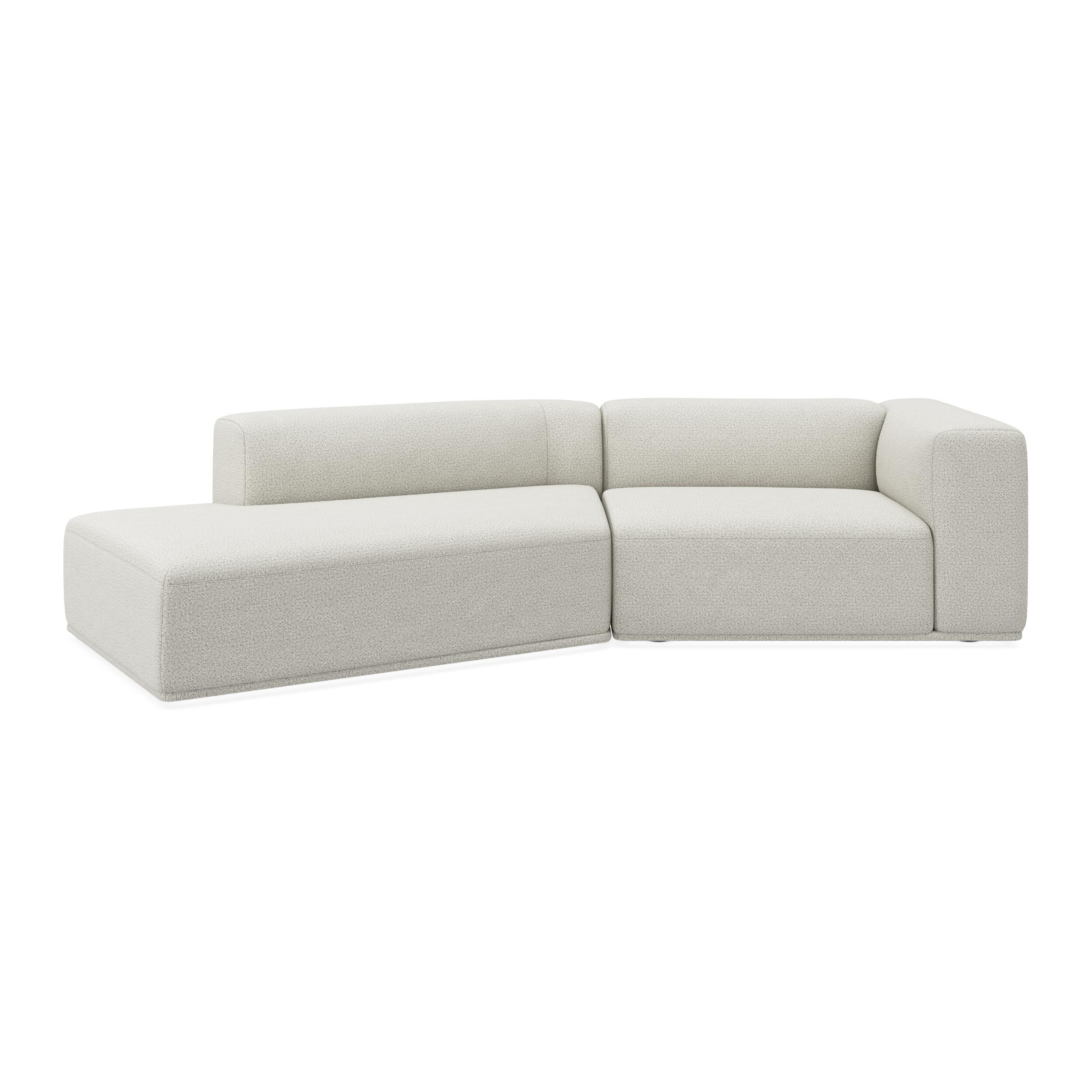 Zano 2-pers. højrevendt sofa med pufafslutning