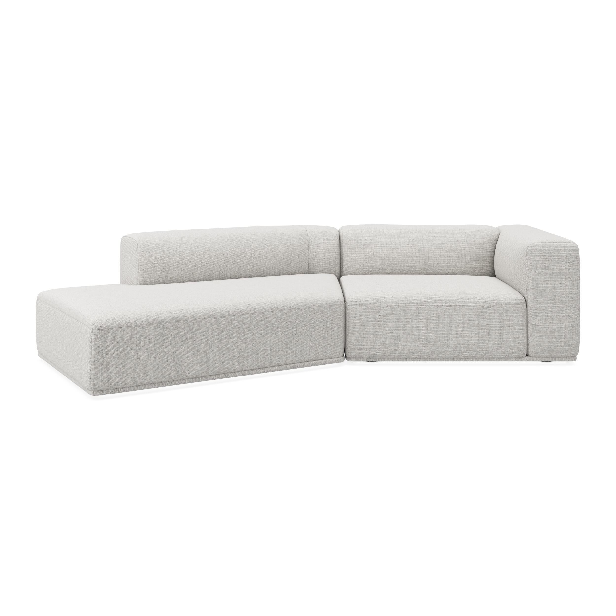 Zano 2-pers. højrevendt sofa med pufafslutning