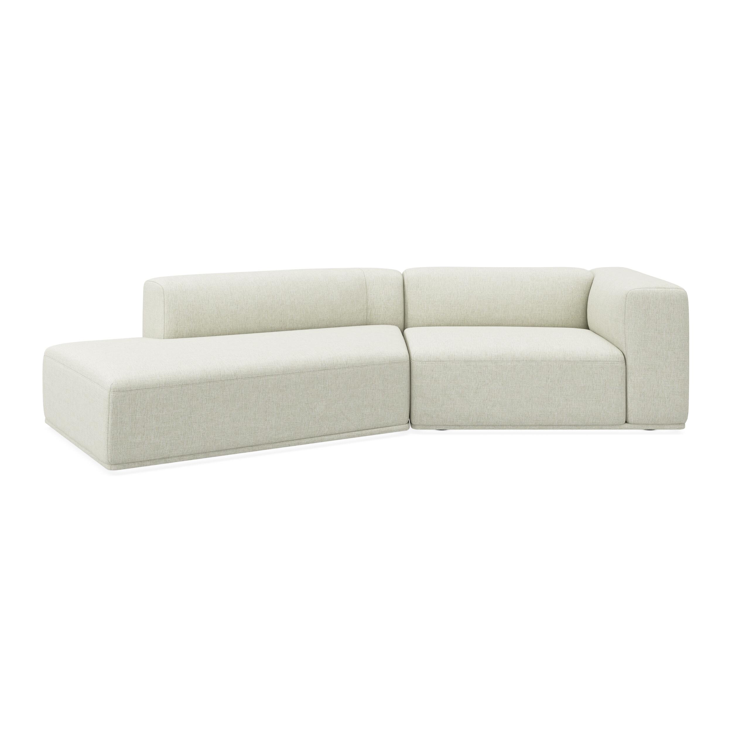 Zano 2-pers. højrevendt sofa med pufafslutning